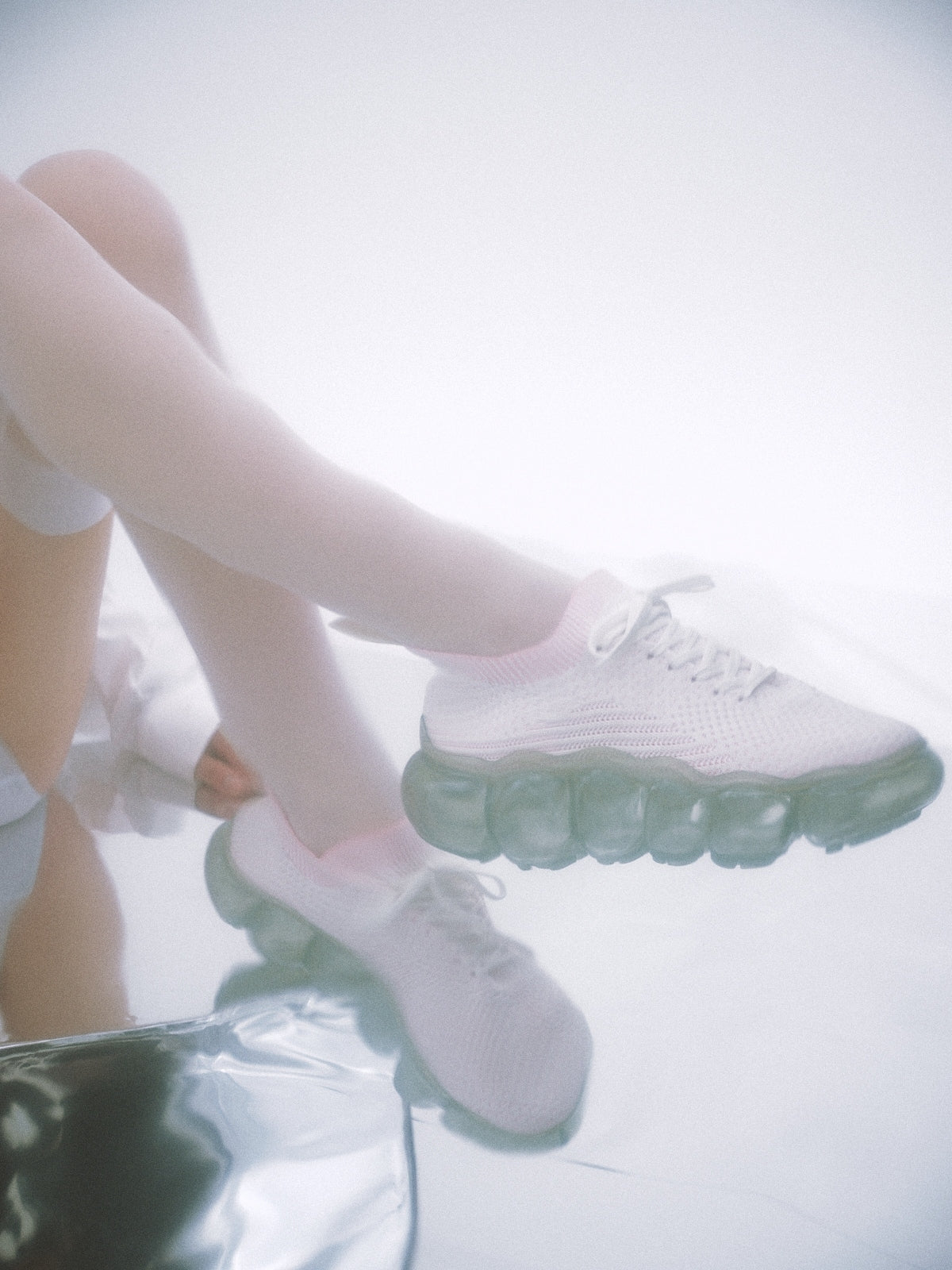 「珠宝」基础款鞋/冰灰粉色