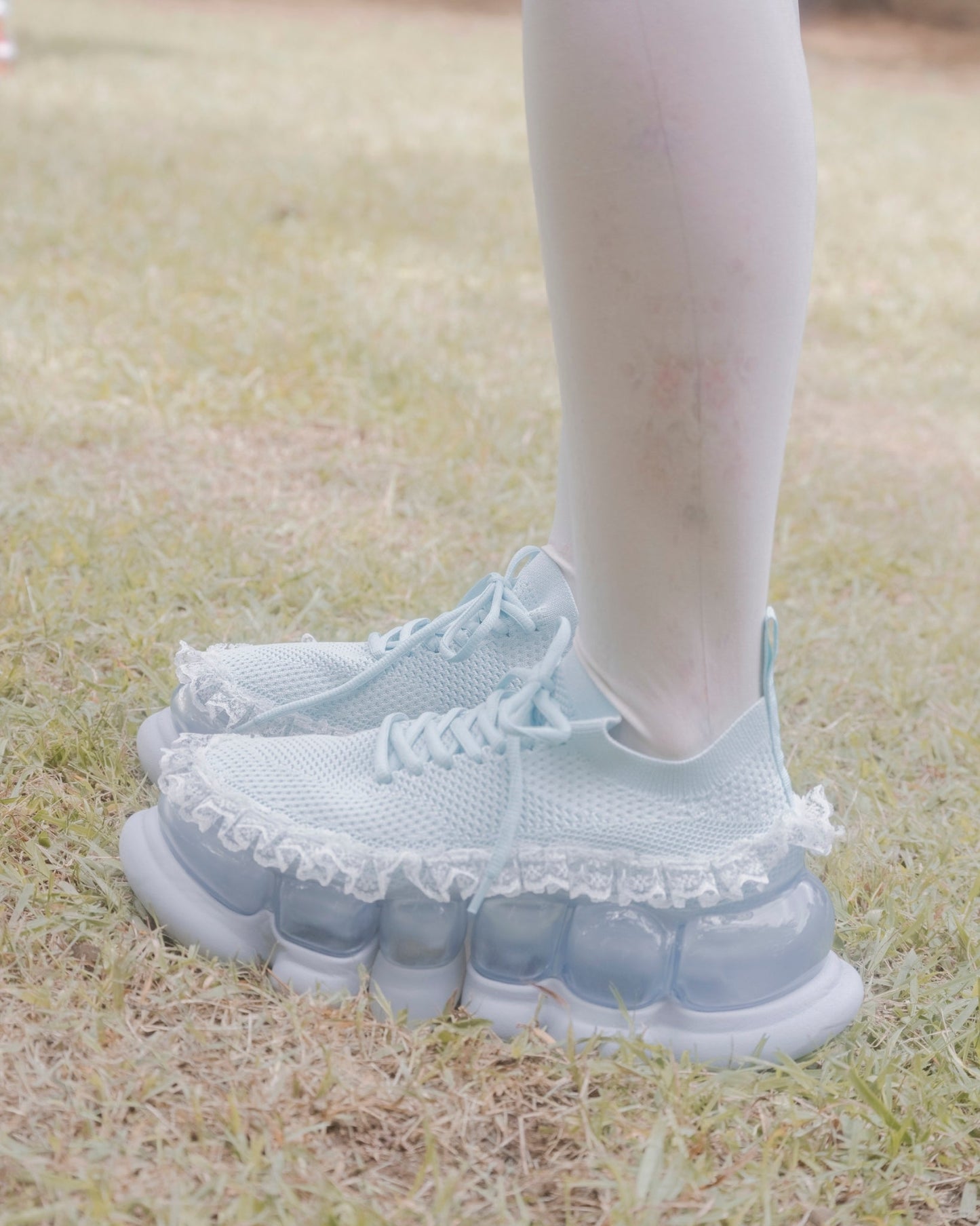 "Jewelry" Ark Lace Ribbon / Light Blue