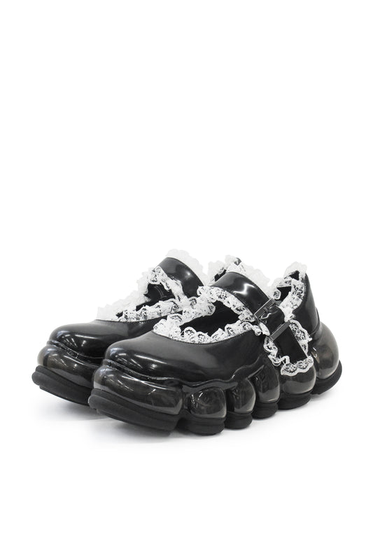New “Jewelry” Mary Jane Lace / Black