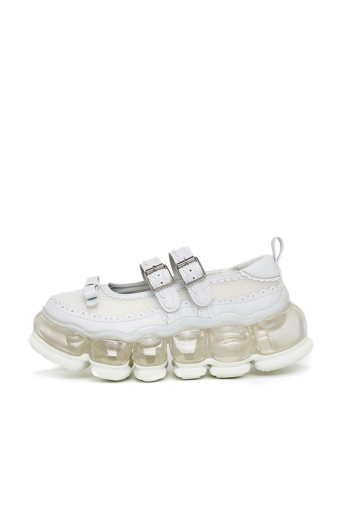 New "Jewelry" Mary Jane Sugar / White