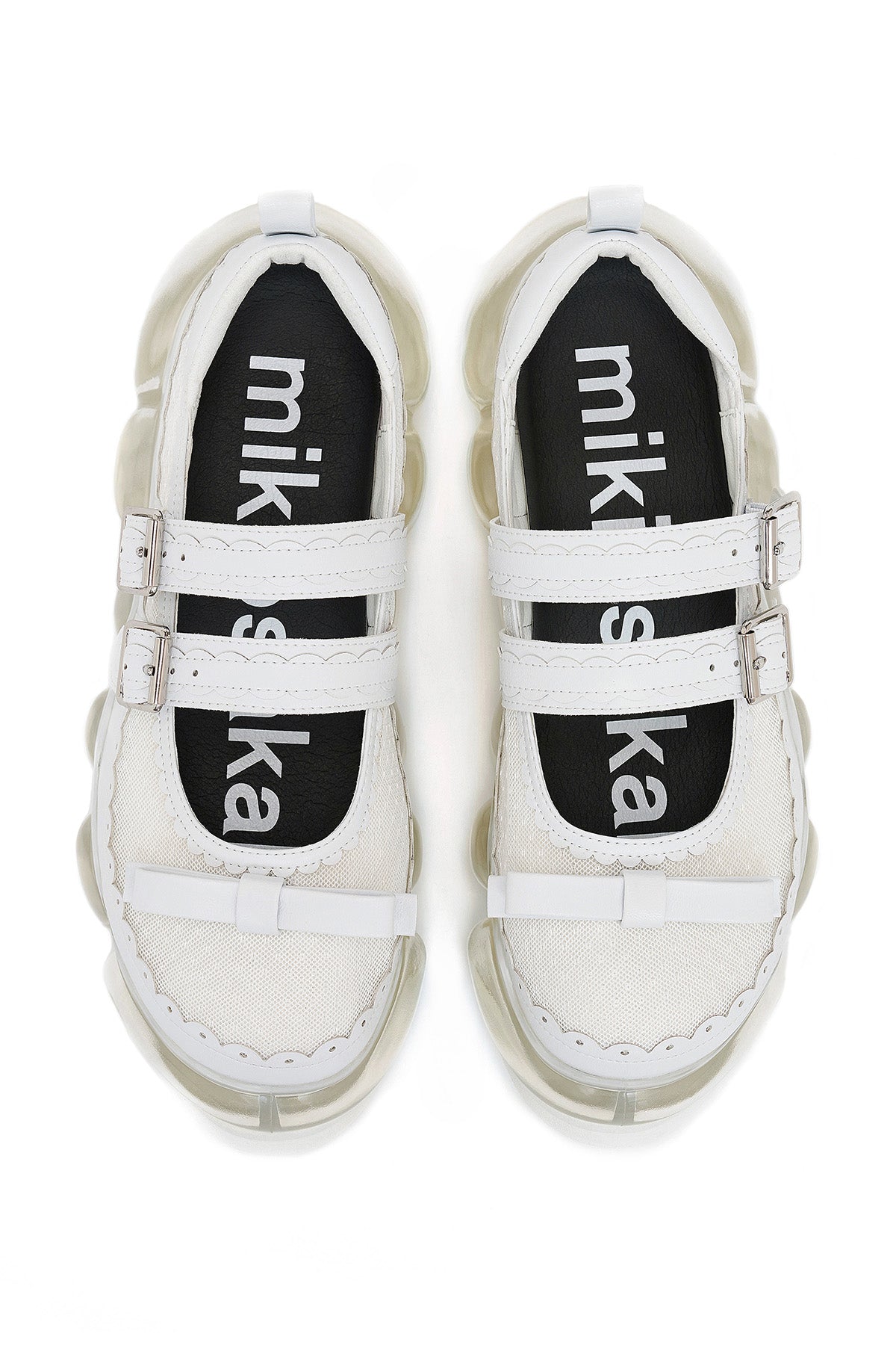 New "Jewelry" Mary Jane Sugar / White