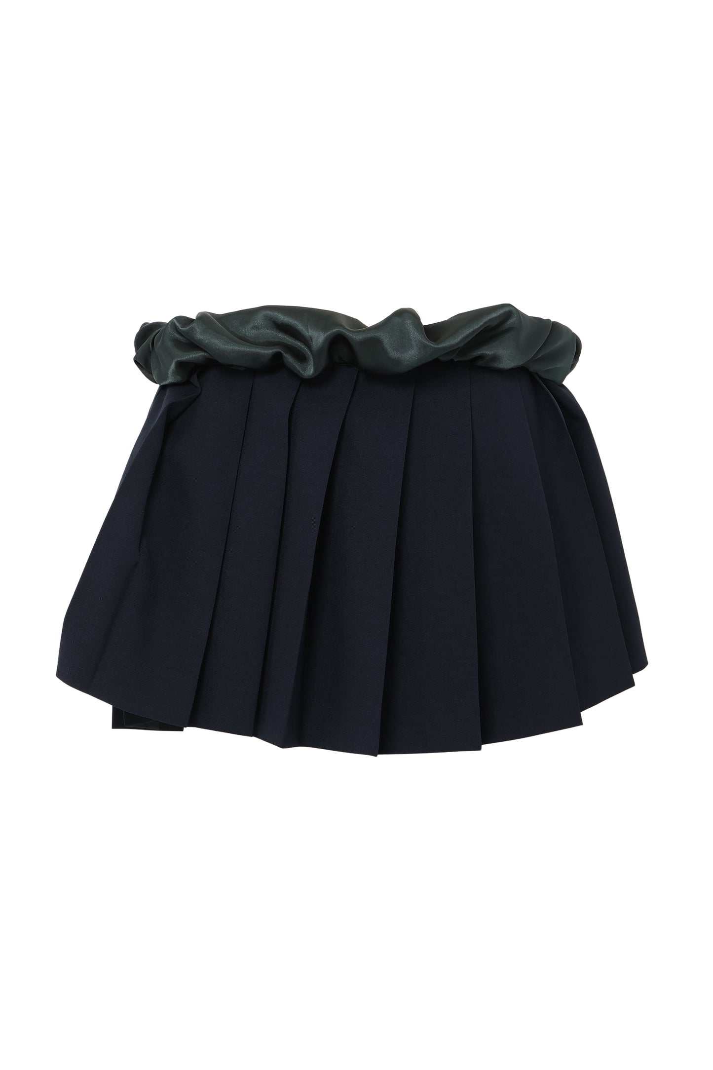 【SS26受注】Shrink Pleats Mini Skirt / Navy / MSS26S02