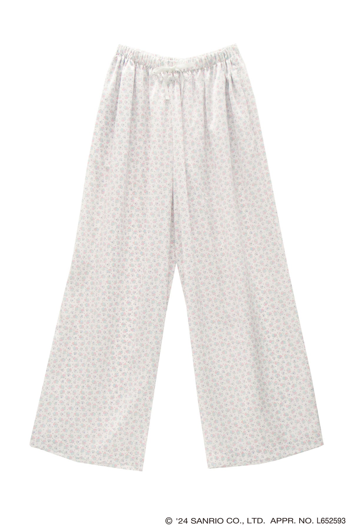 Print Pajamas Pants / White / Little Twin Stars x MIKIOSAKABE