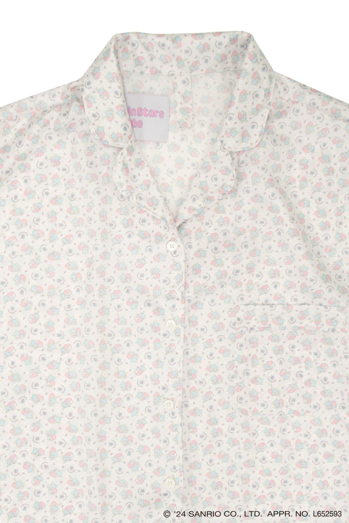 Print Pajamas Tops / White / Little Twin Stars x MIKIOSAKABE / MSLTPJT01