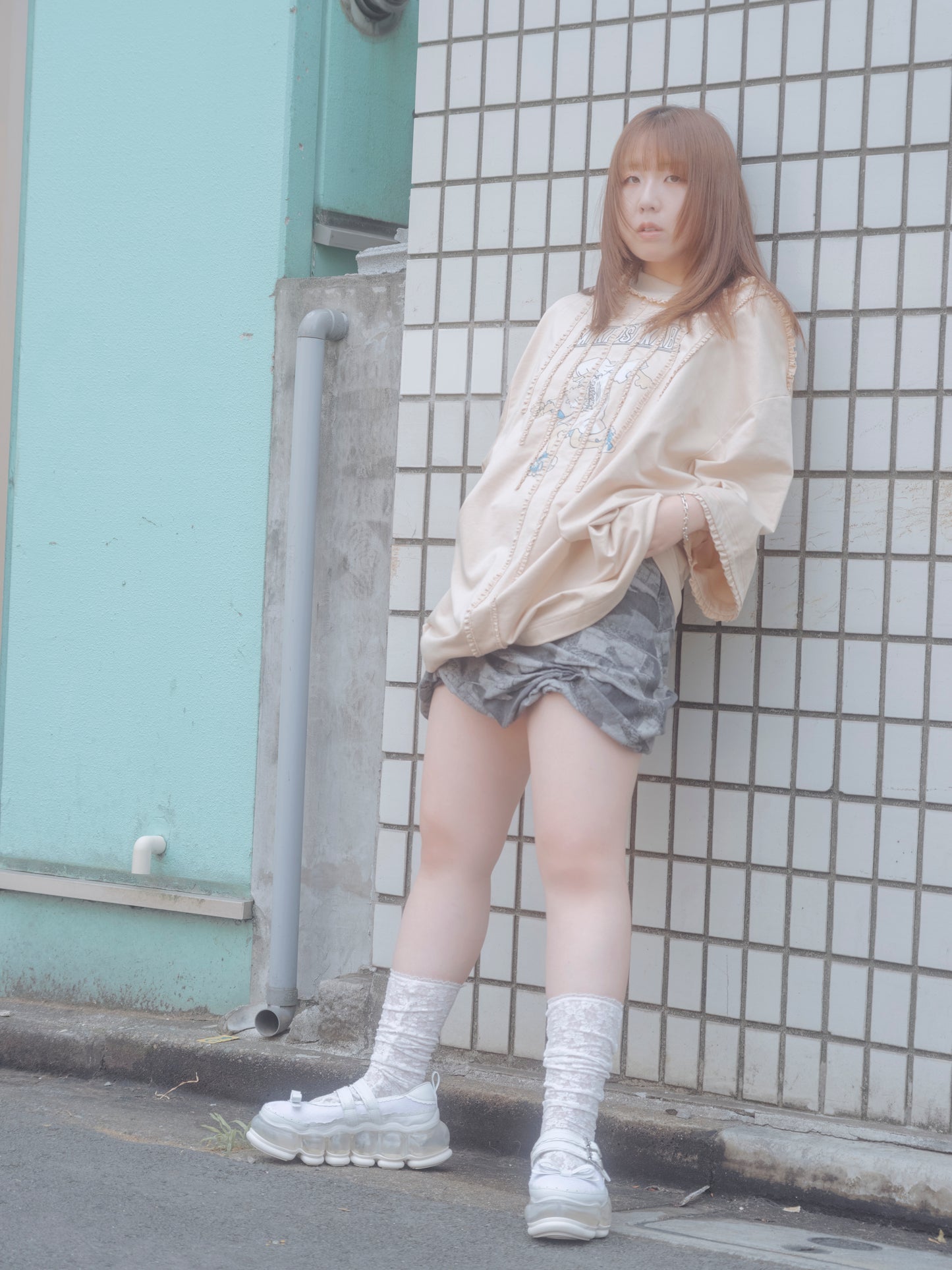 New "Jewelry" Mary Jane Sugar / White