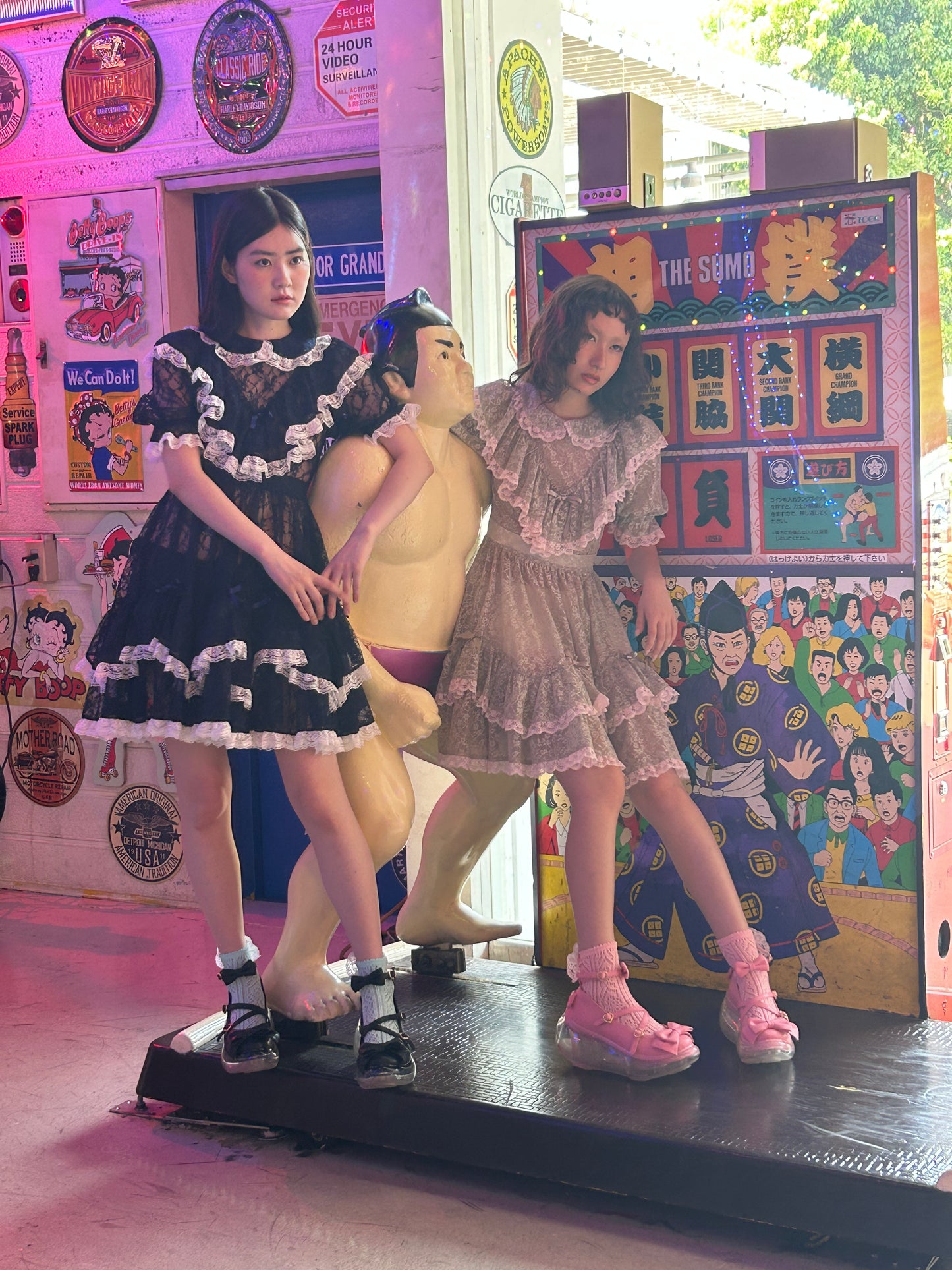 茶会月亮 / 黑色 / JennyFax × Angelic Pretty