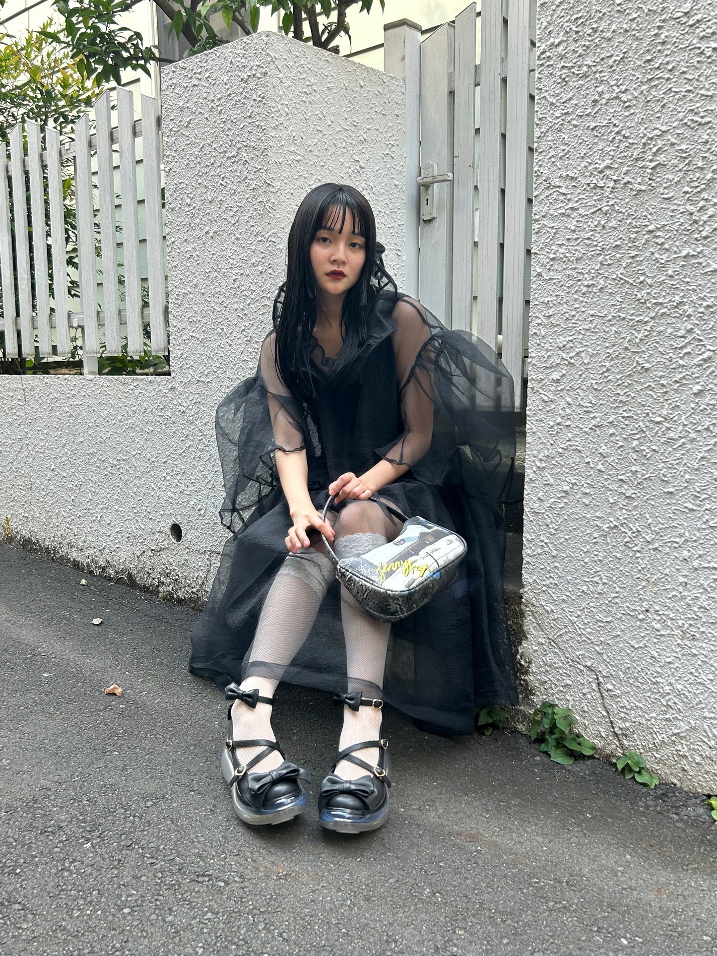 茶会月亮 / 黑色 / JennyFax × Angelic Pretty