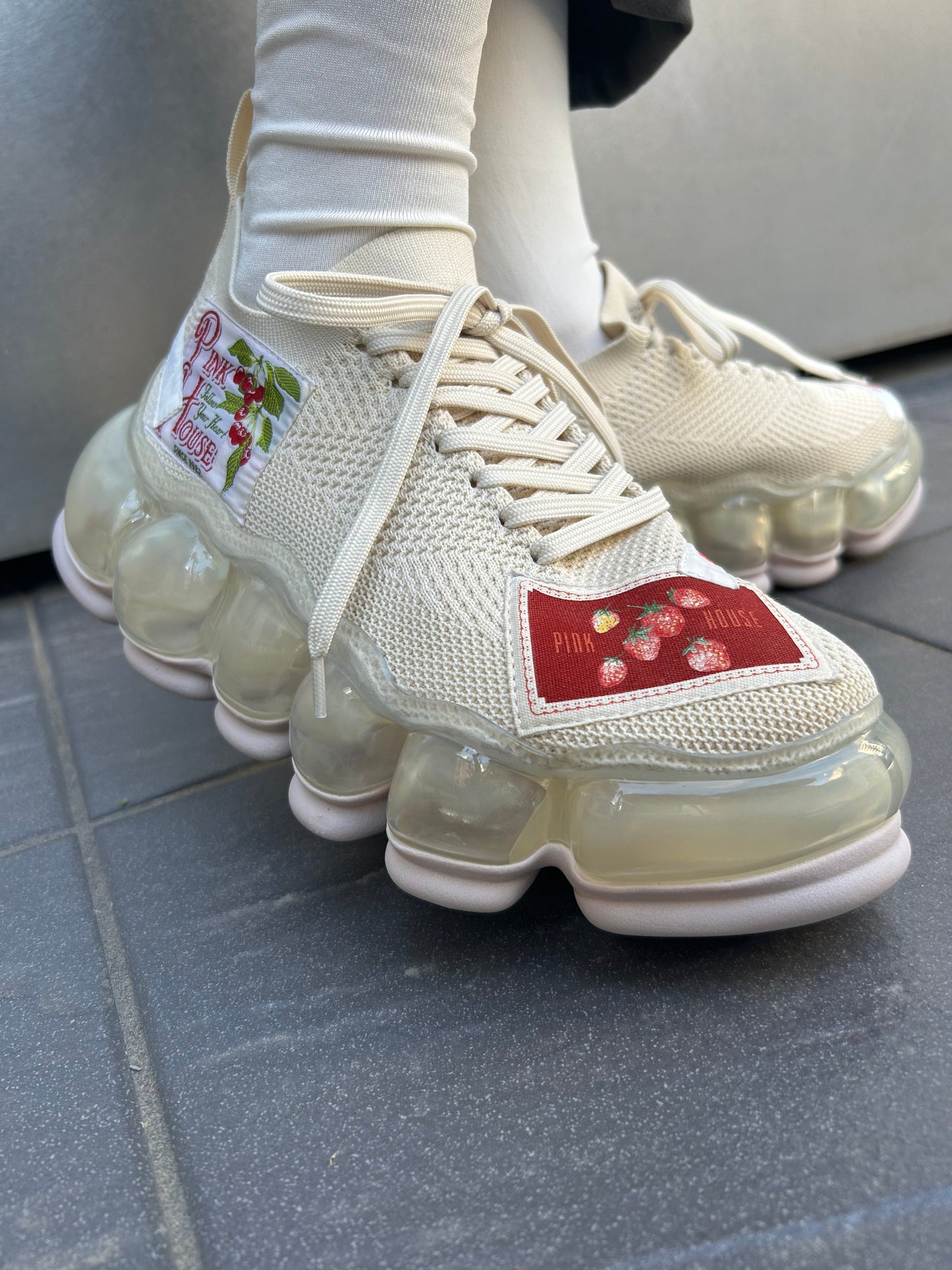 New "Jewelry" Shoes / Beige / PINK HOUSE × MIKIOSAKABE