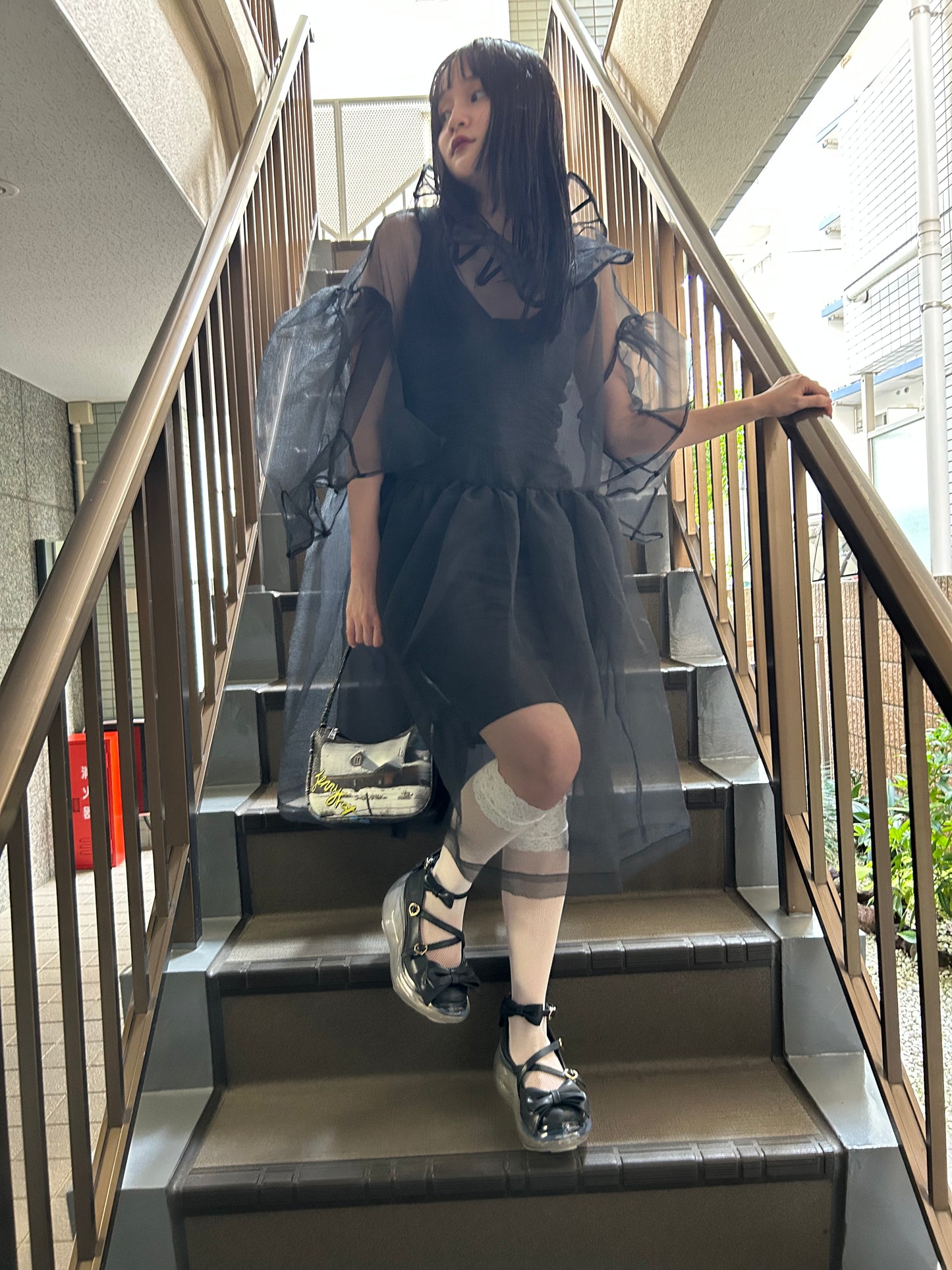 茶会月亮 / 黑色 / JennyFax × Angelic Pretty
