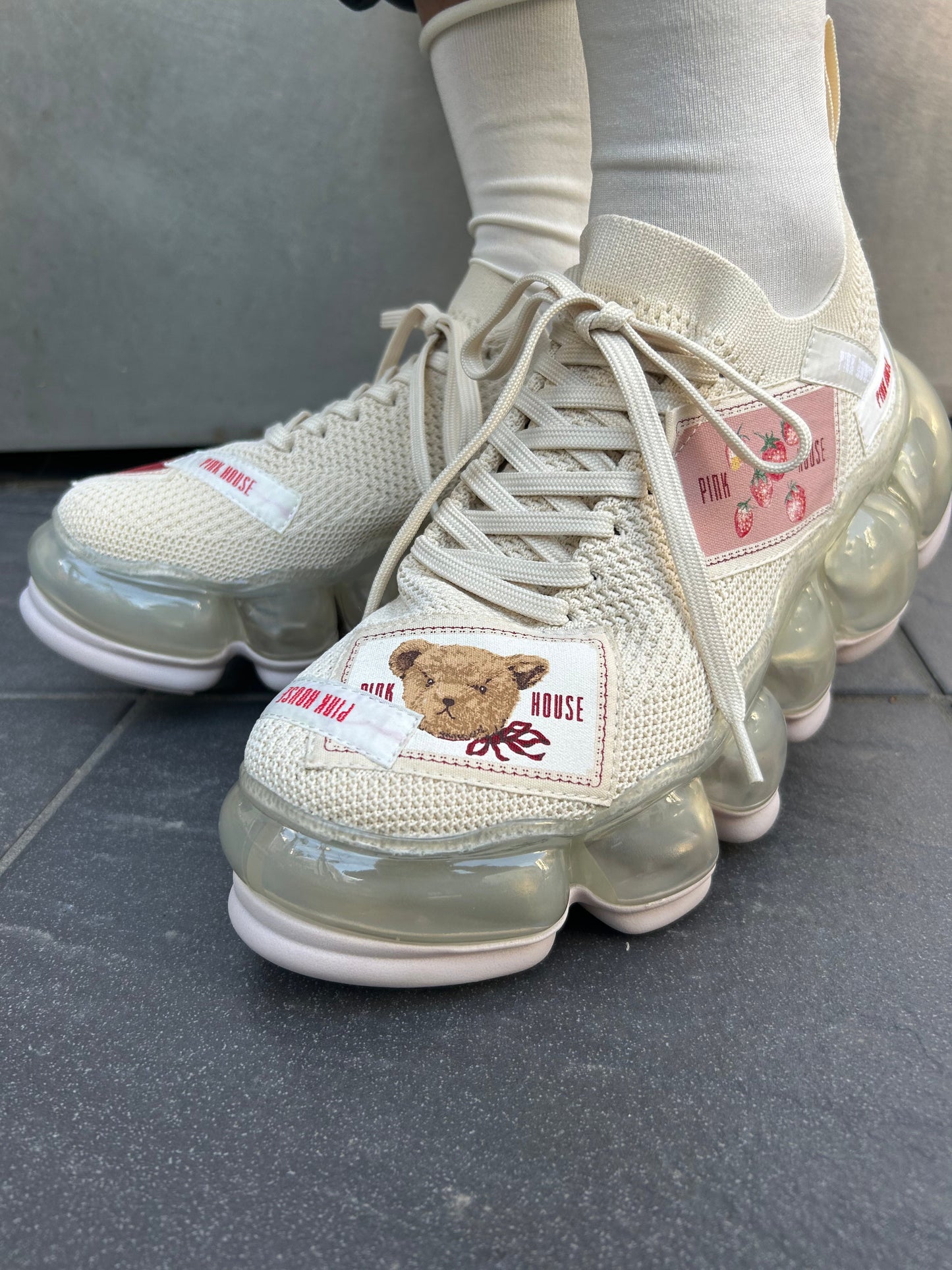 New "Jewelry" Shoes / Beige / PINK HOUSE × MIKIOSAKABE