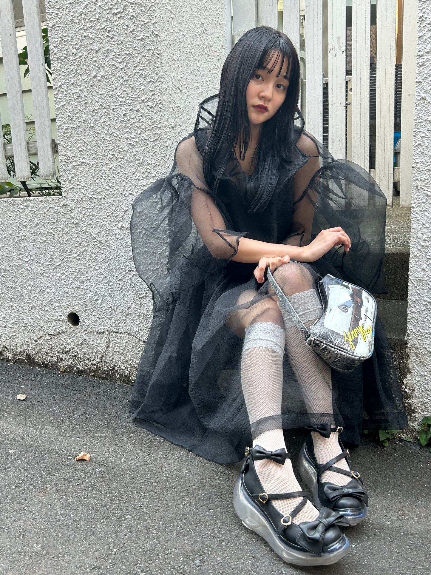茶会月亮 / 黑色 / JennyFax × Angelic Pretty