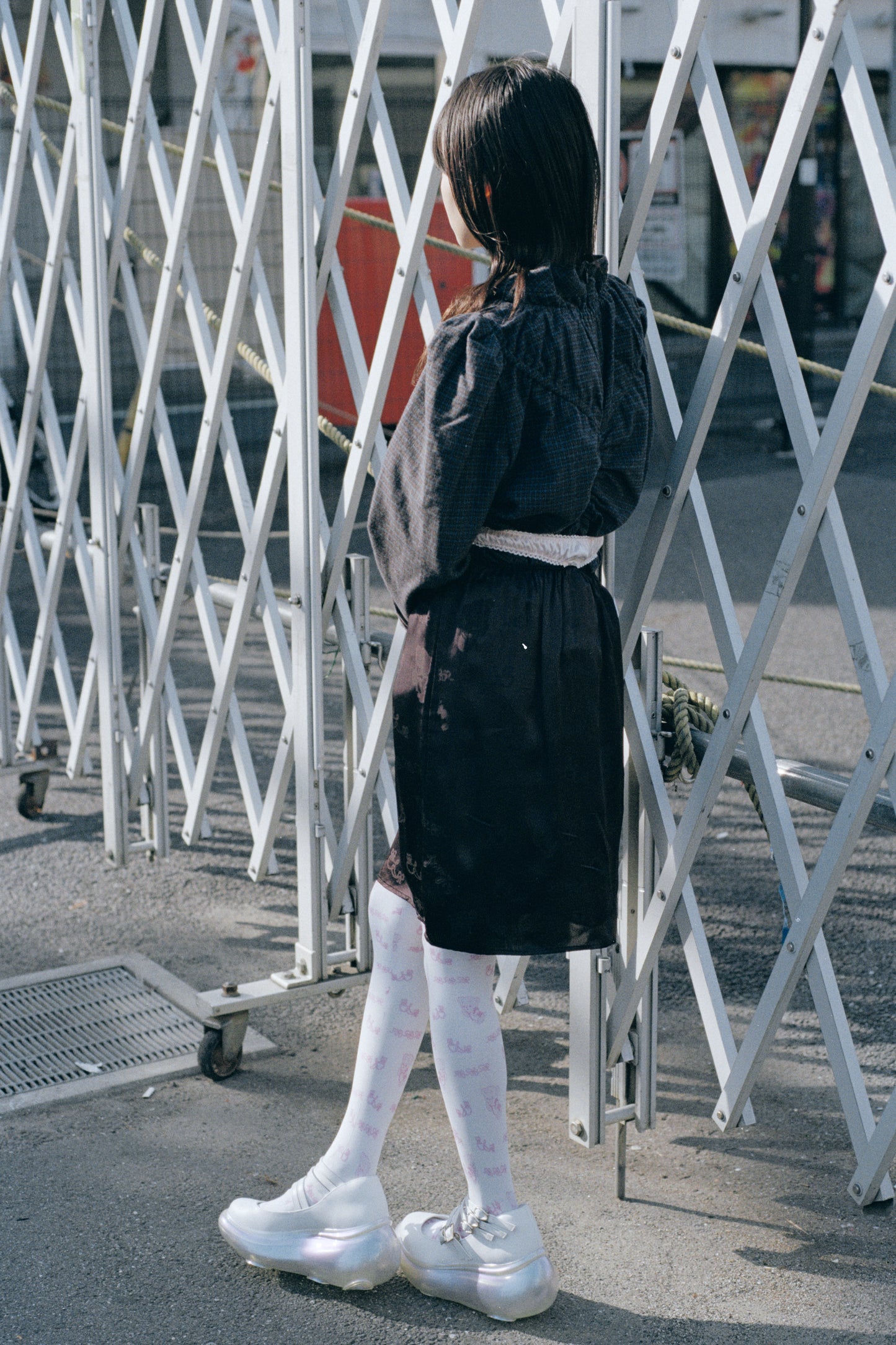 【24AW订单】下垂裙/黑色/JFAW24S02