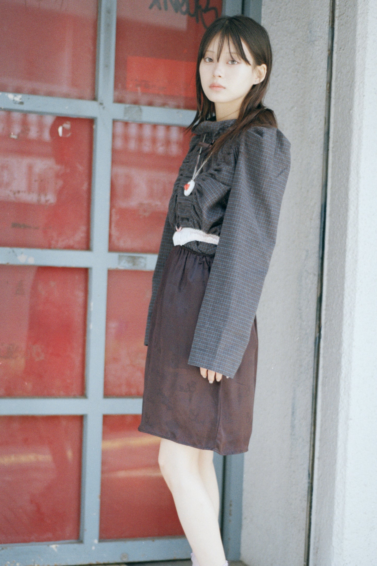 【24AW订单】下垂裙/黑色/JFAW24S02