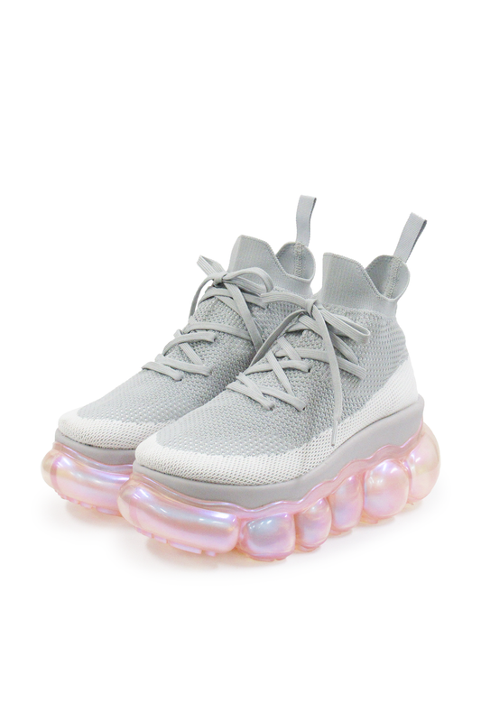 「珠宝」高跟鞋 / AuroraPink 粉灰色