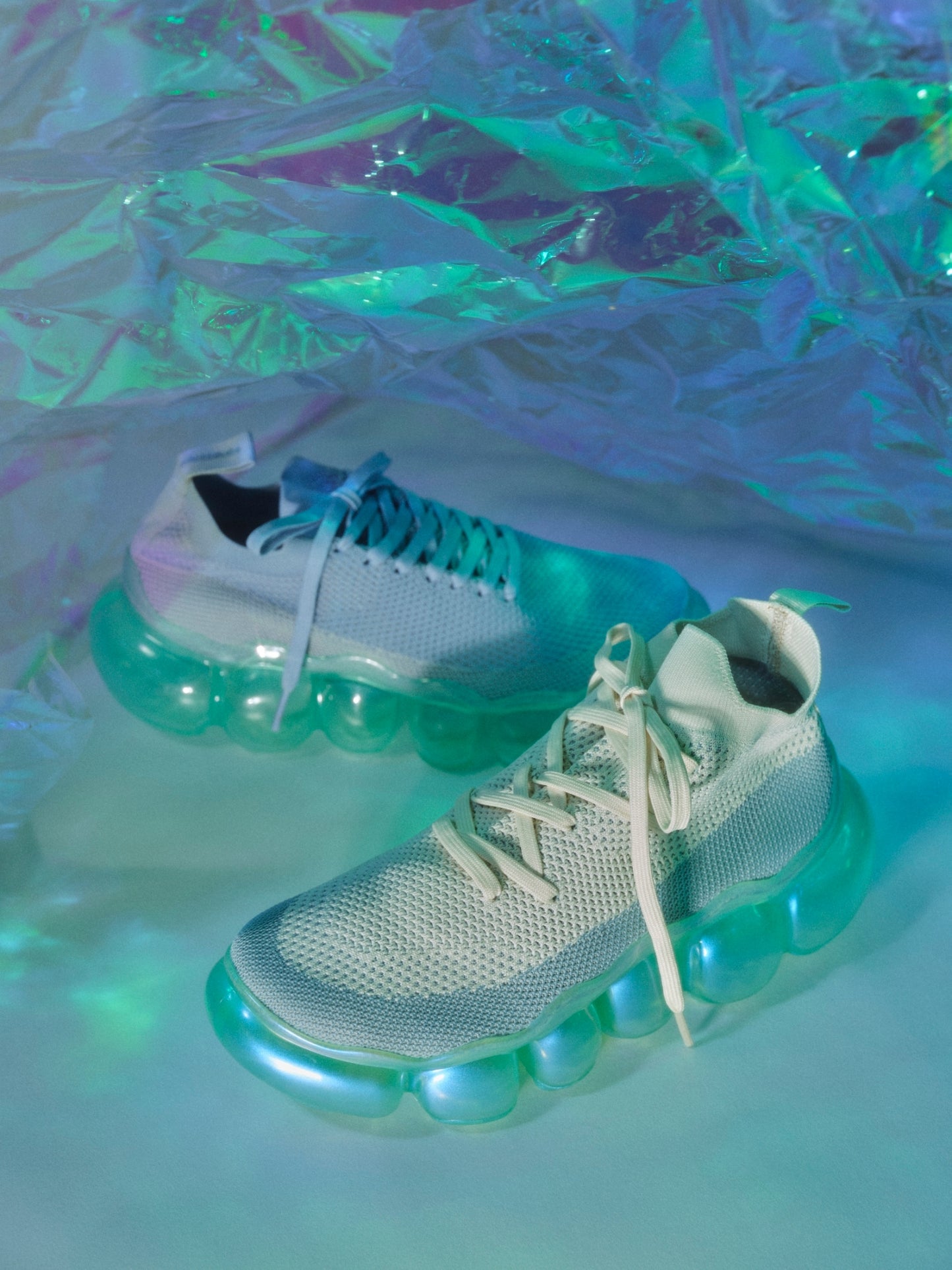 "Jewelry" Basic Shoes / Mint GrayBlue