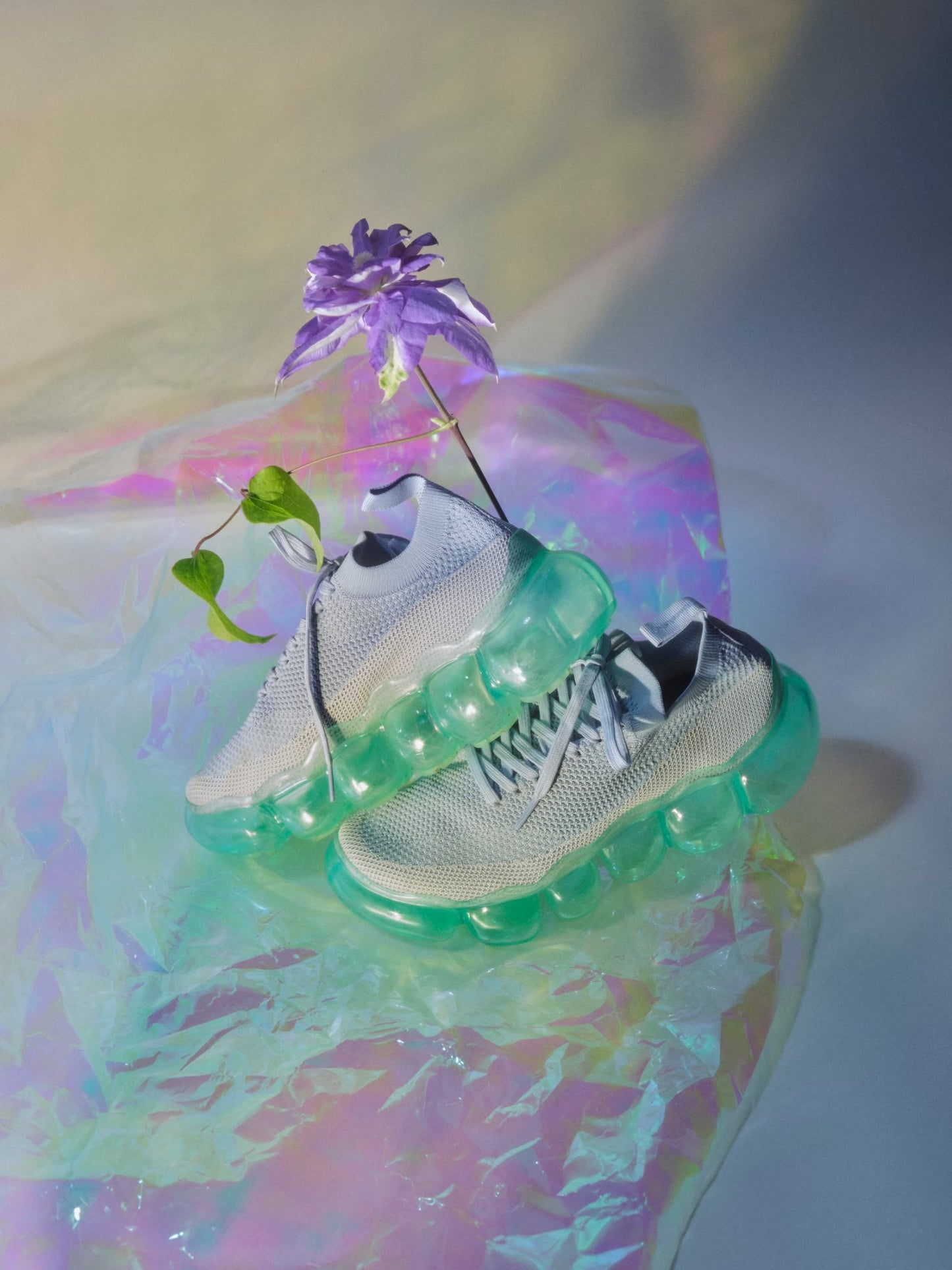 "Jewelry" Basic Shoes / Mint GrayBlue