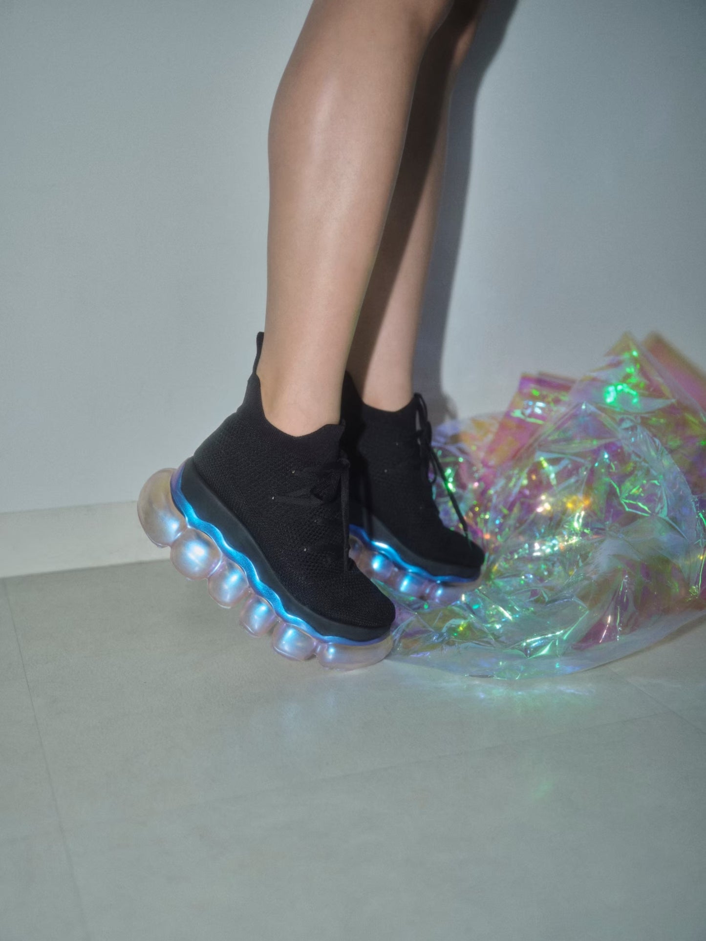 「珠宝」高跟鞋 / AuroraPink 黑色