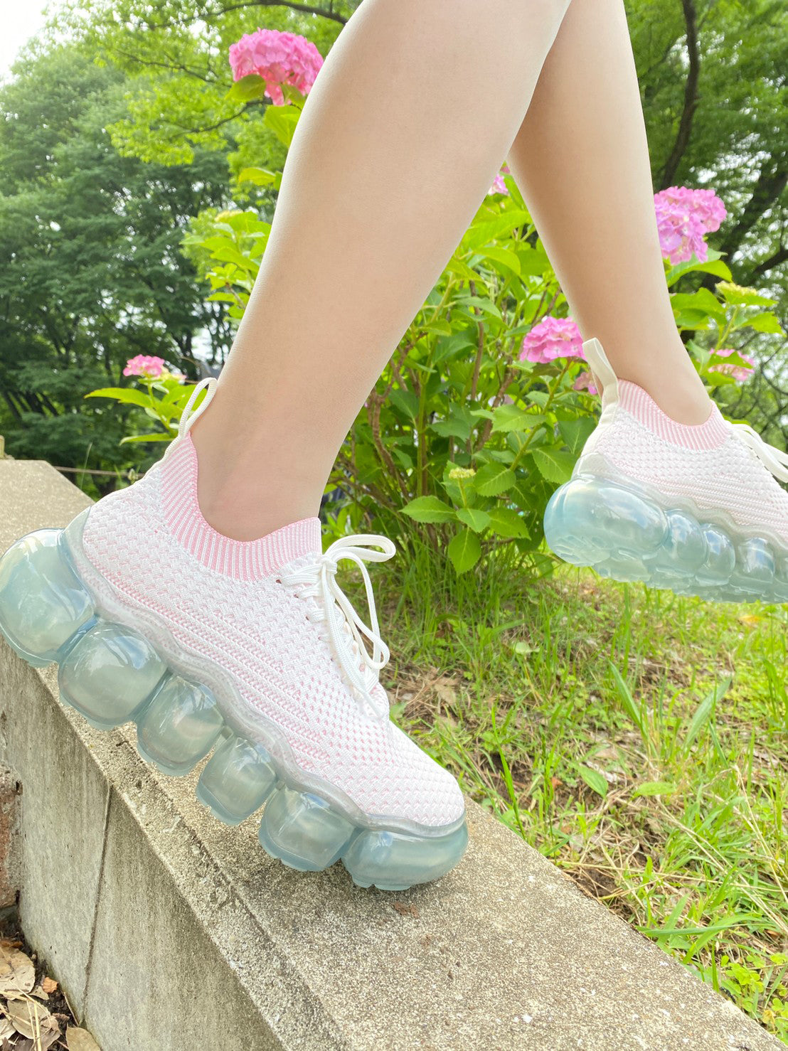 「珠宝」基础款鞋/冰灰粉色