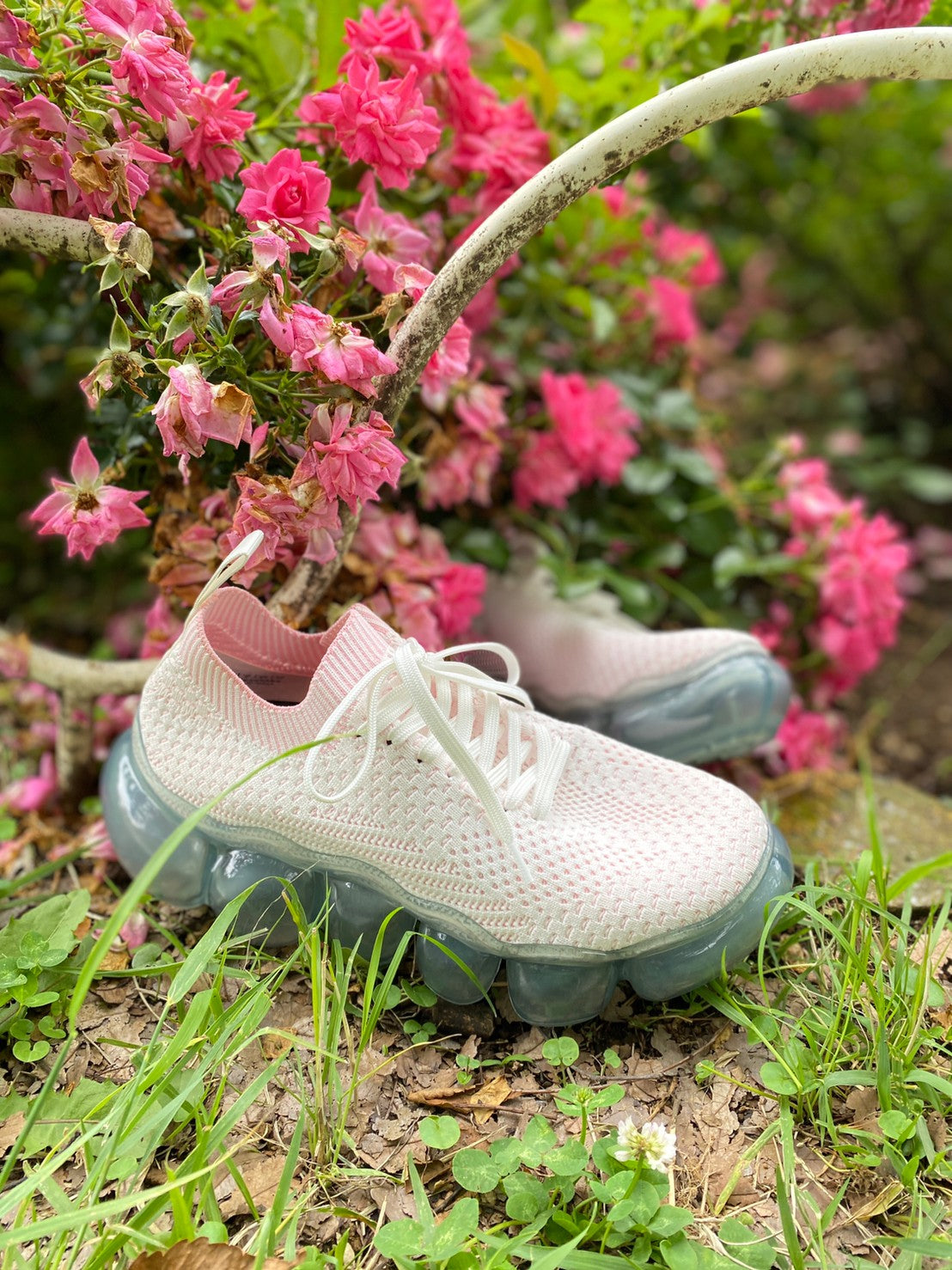 「珠宝」基础款鞋/冰灰粉色