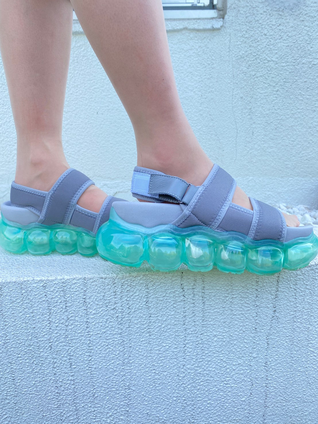"Jewelry" Sandals / Mintgray