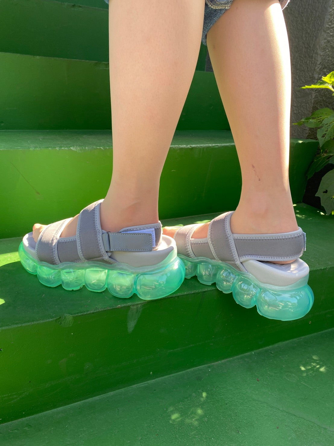 "Jewelry" Sandals / Mintgray