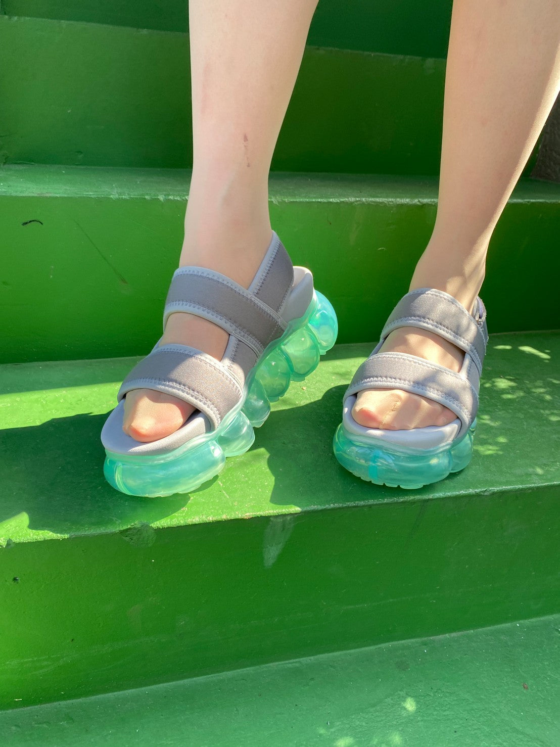 "Jewelry" Sandals / Mintgray