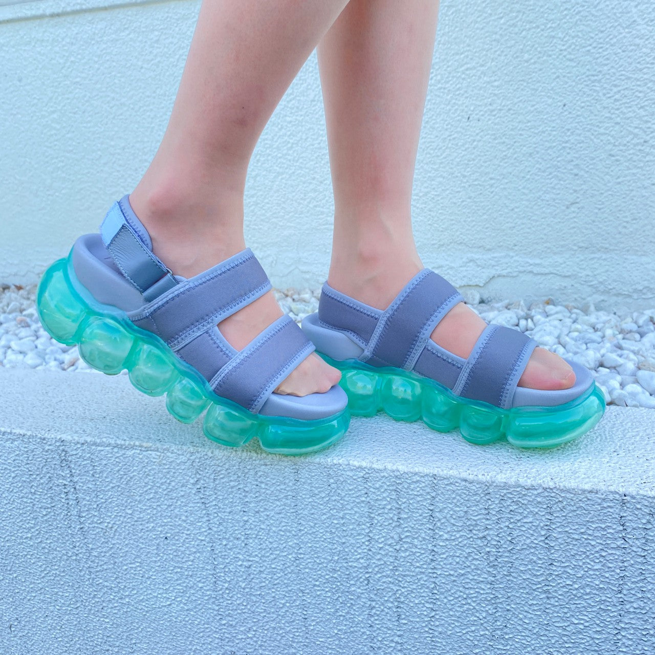 "Jewelry" Sandals / Mintgray