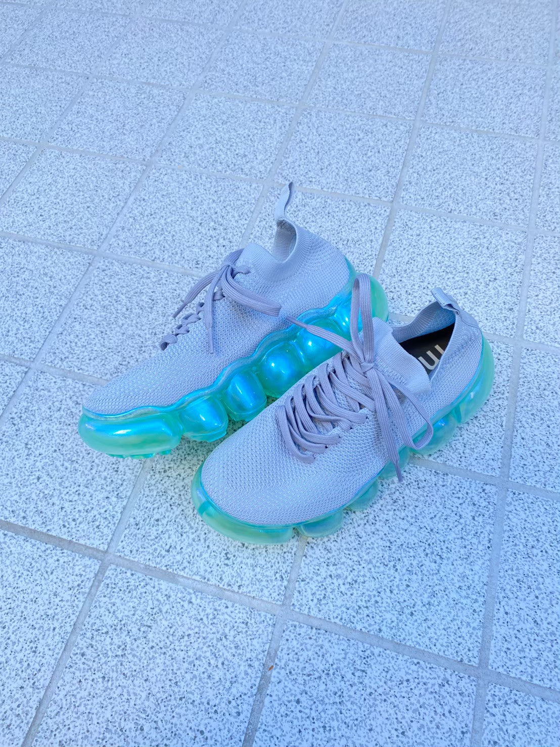 "Jewelry" Basic Shoes / Mint GrayBlue