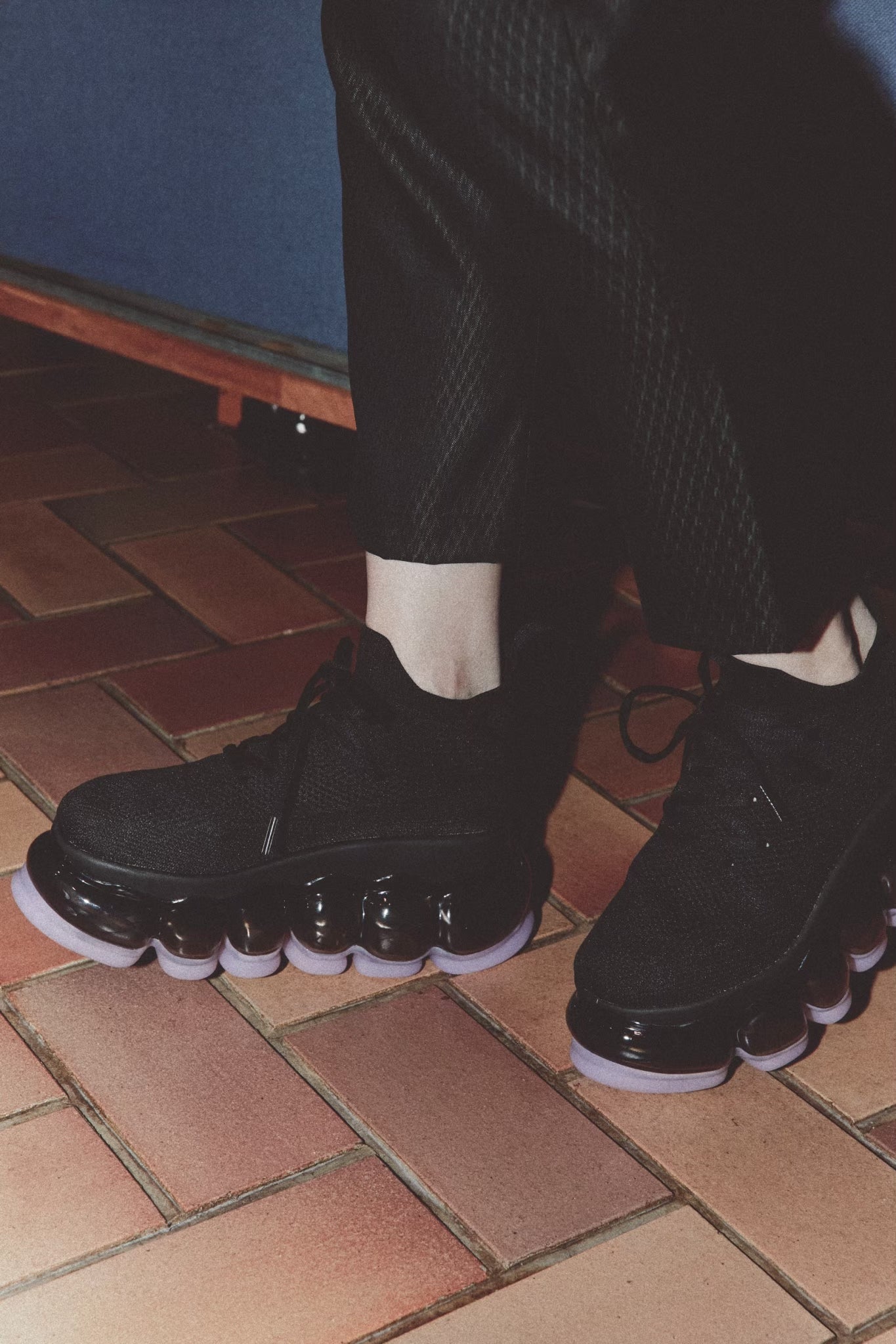 新款“珠宝”高跟鞋/粉黑