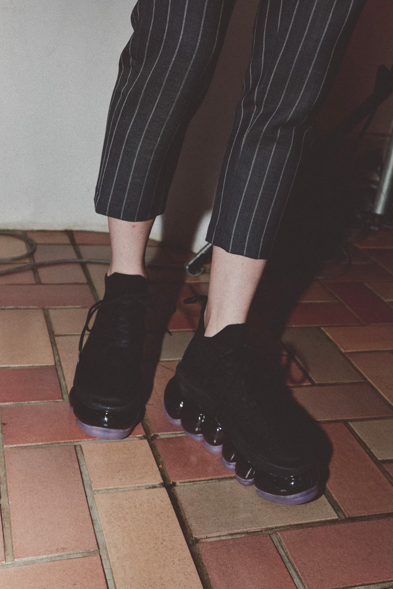 新款“珠宝”高跟鞋/粉黑