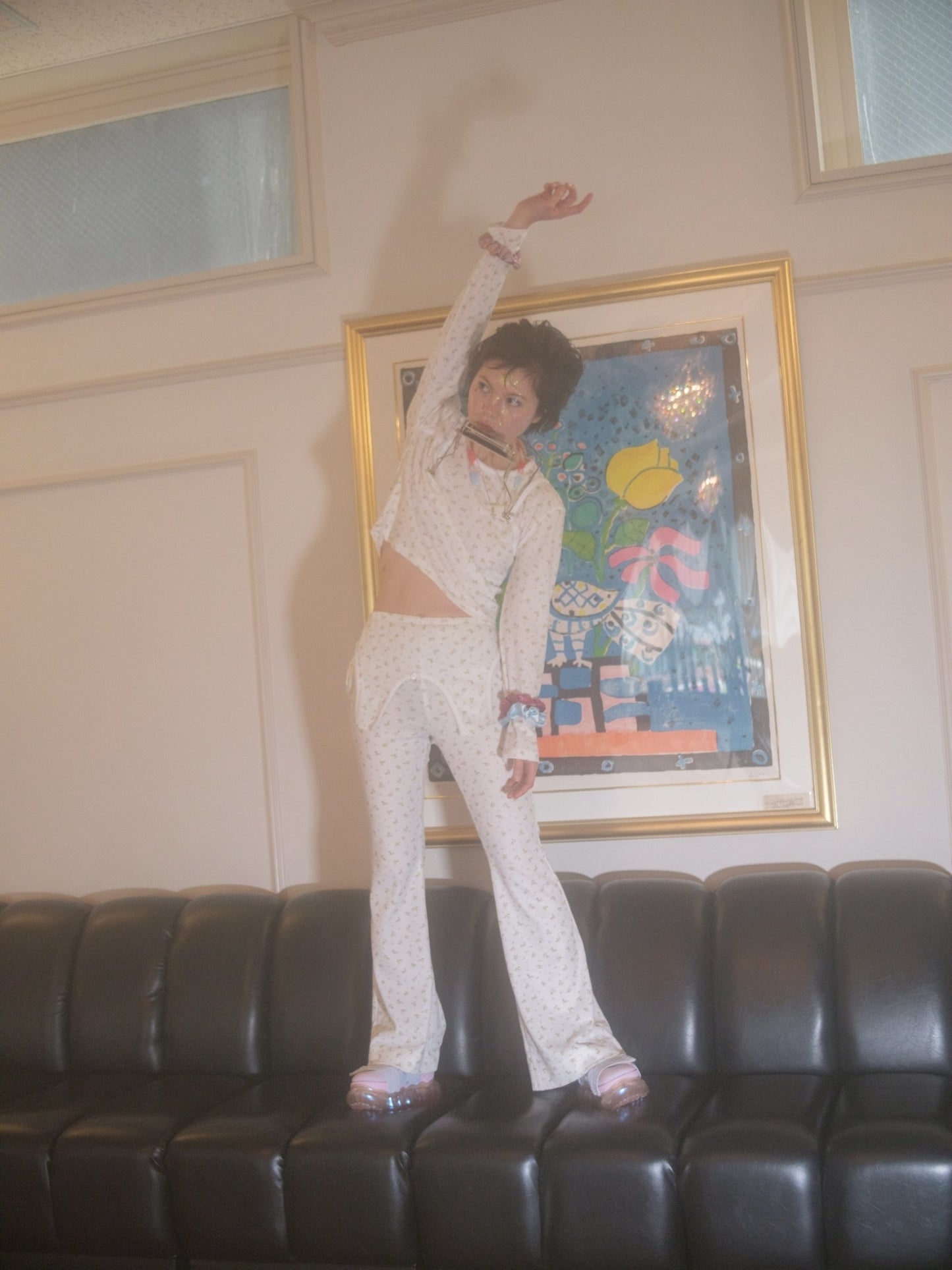 “珠宝”高跟鞋 Beltcross / 极光 浅蓝 粉色