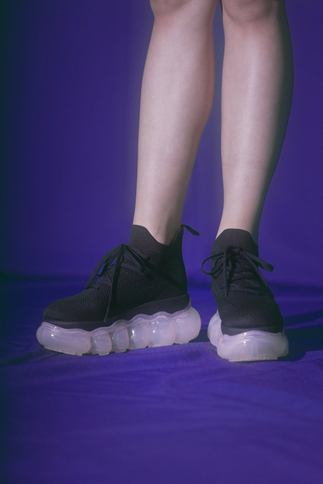 「珠宝」高跟鞋/粉黑