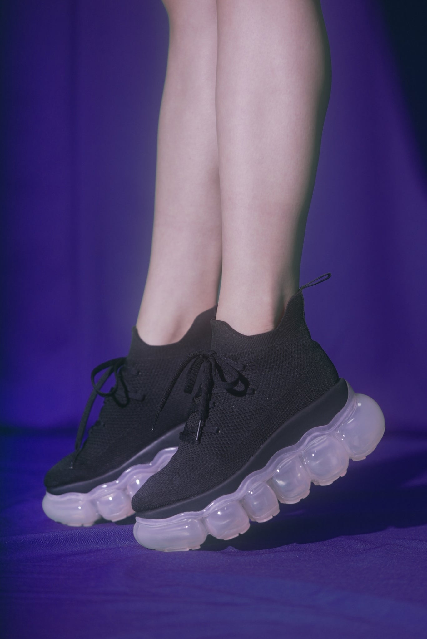 「珠宝」高跟鞋/粉黑