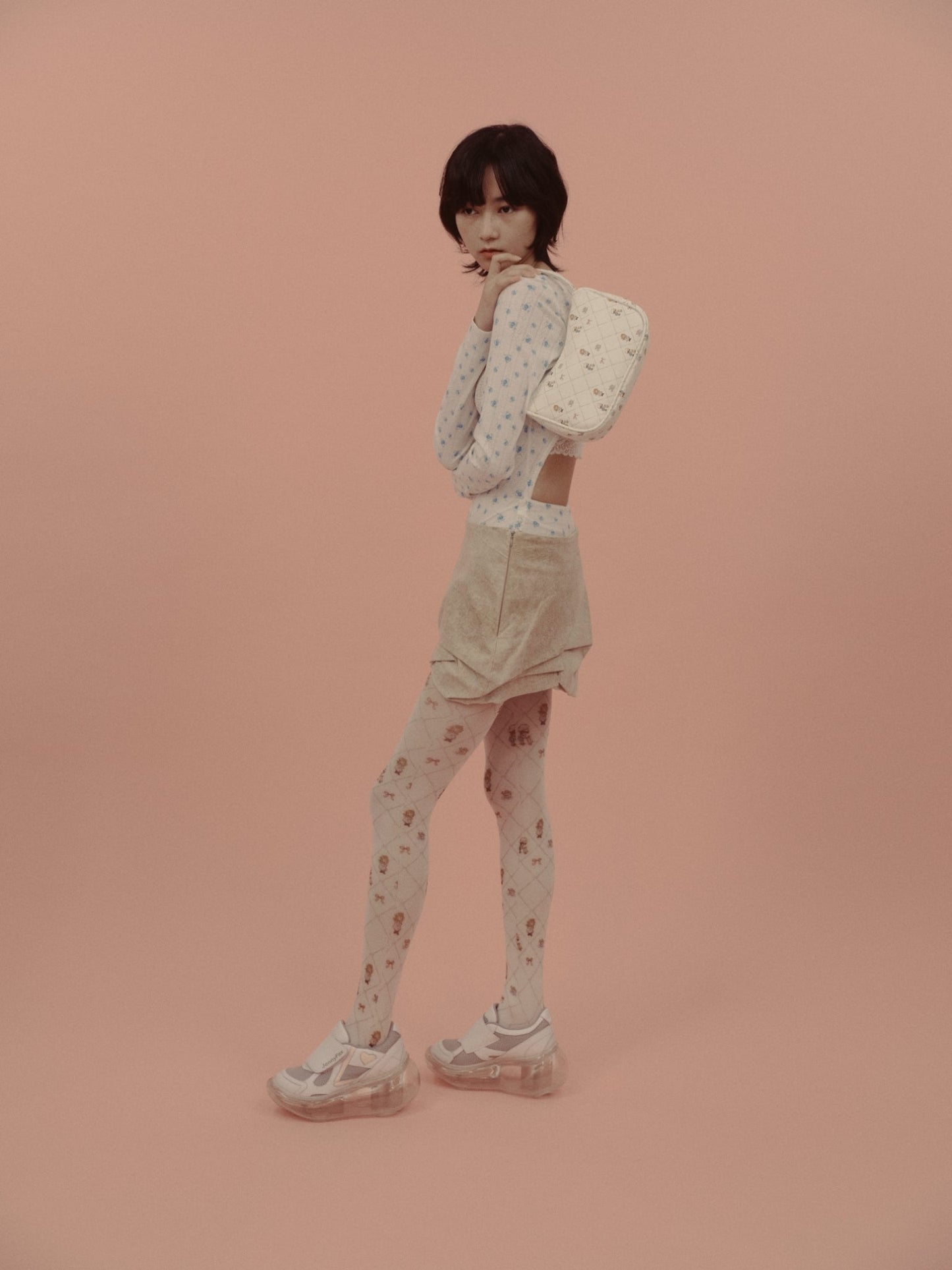 小鹿斑比月亮/白色