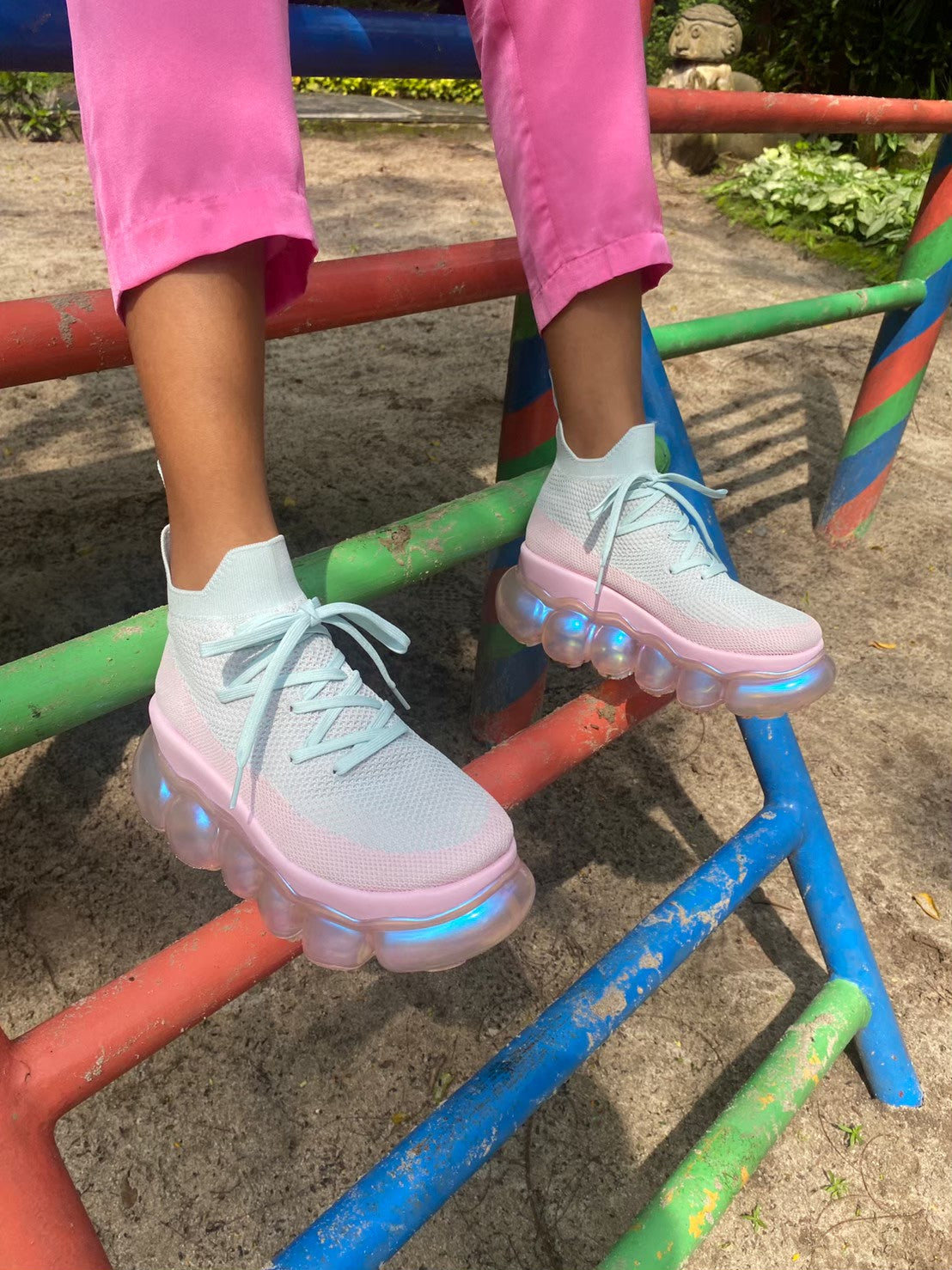 "Jewelry" High Shoes / AuroraPink Pinkblue