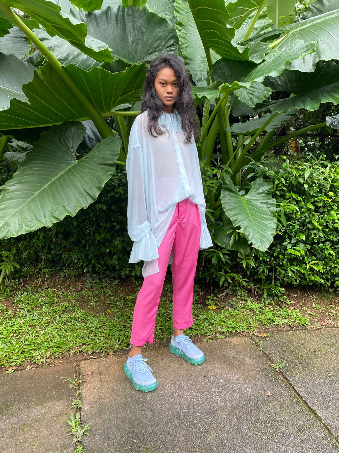 "Jewelry" Basic Shoes / Mint GrayBlue