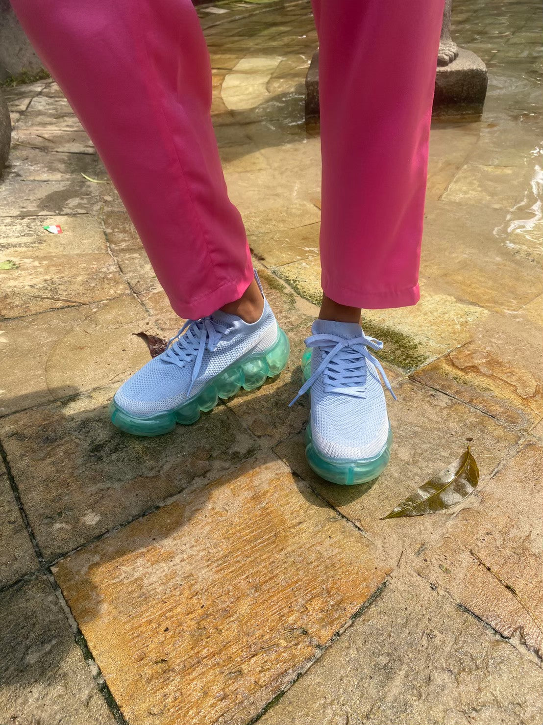 "Jewelry" Basic Shoes / Mint GrayBlue