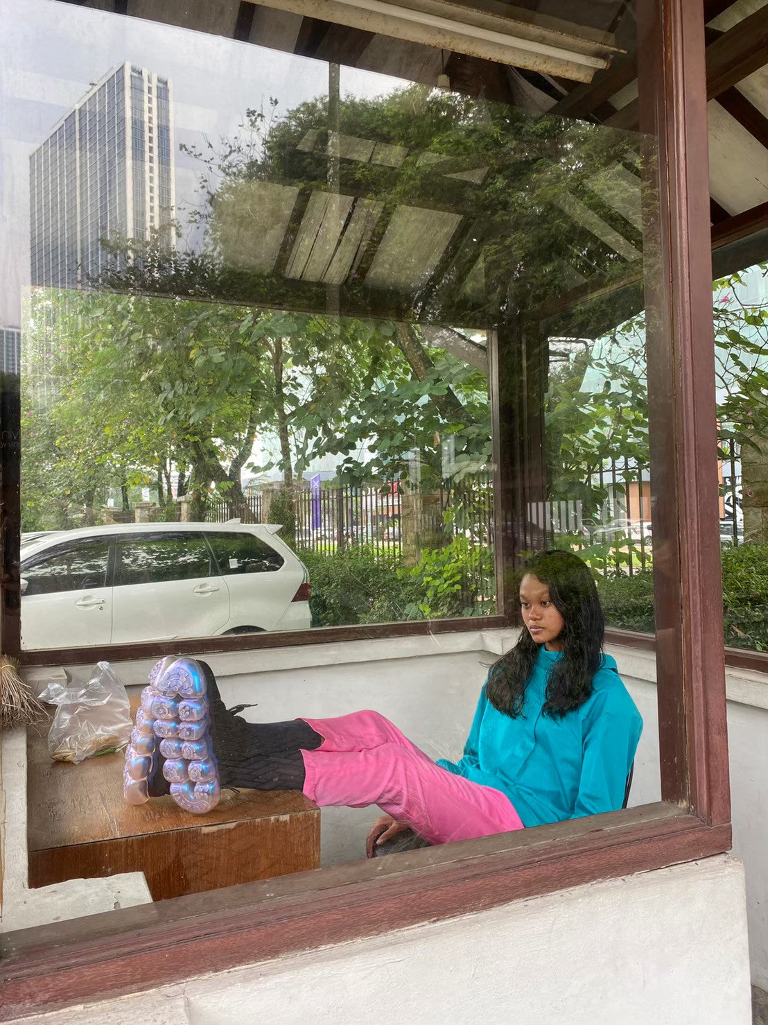 「珠宝」高跟鞋 / AuroraPink 黑色