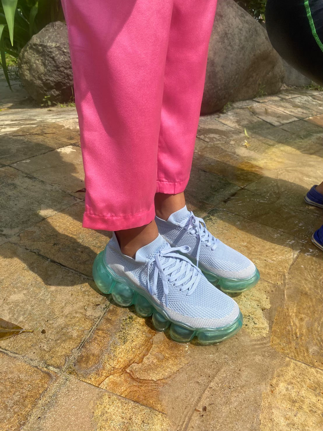 "Jewelry" Basic Shoes / Mint GrayBlue