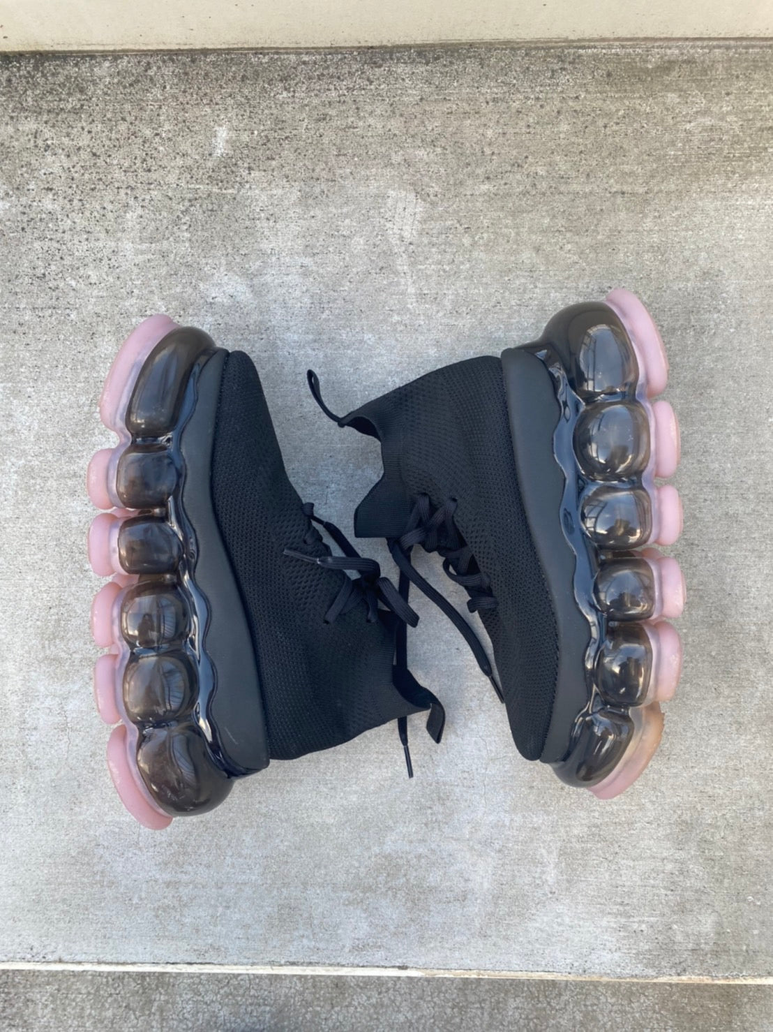 新款“珠宝”高跟鞋/粉黑