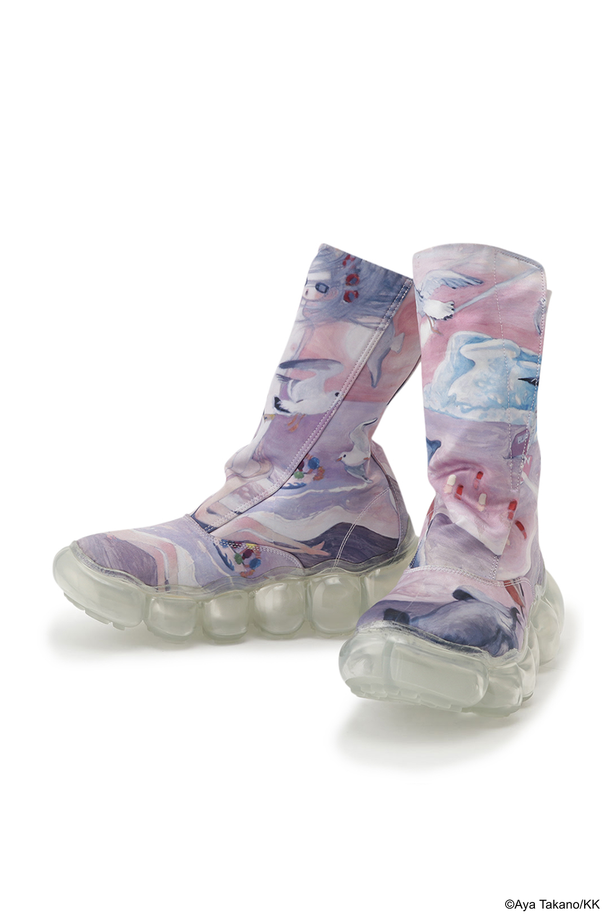 "Jewelry" Satin Boots / Aya Takano x MIKIOSAKABE / MSAW22ATSH03A