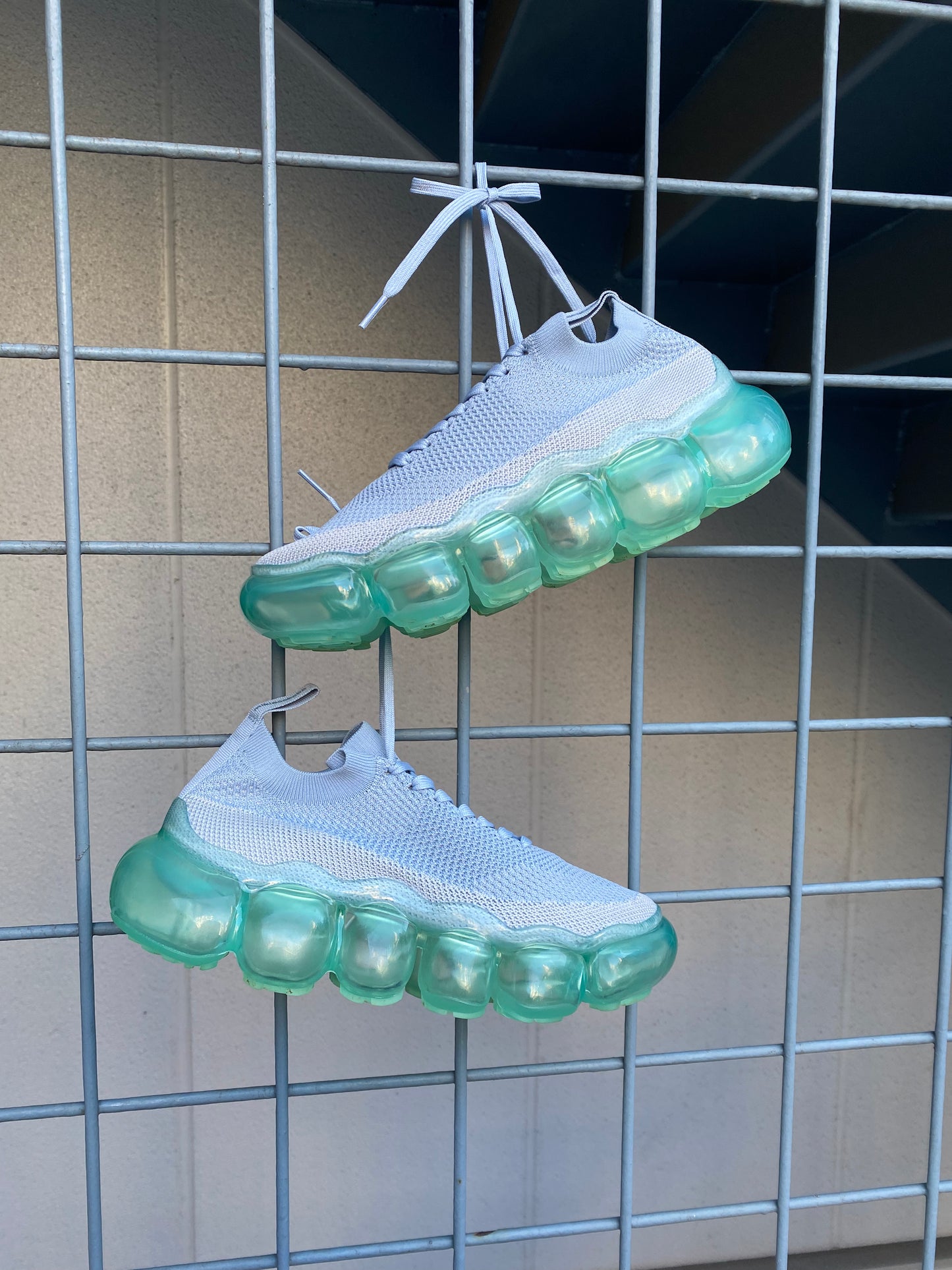 "Jewelry" Basic Shoes / Mint GrayBlue