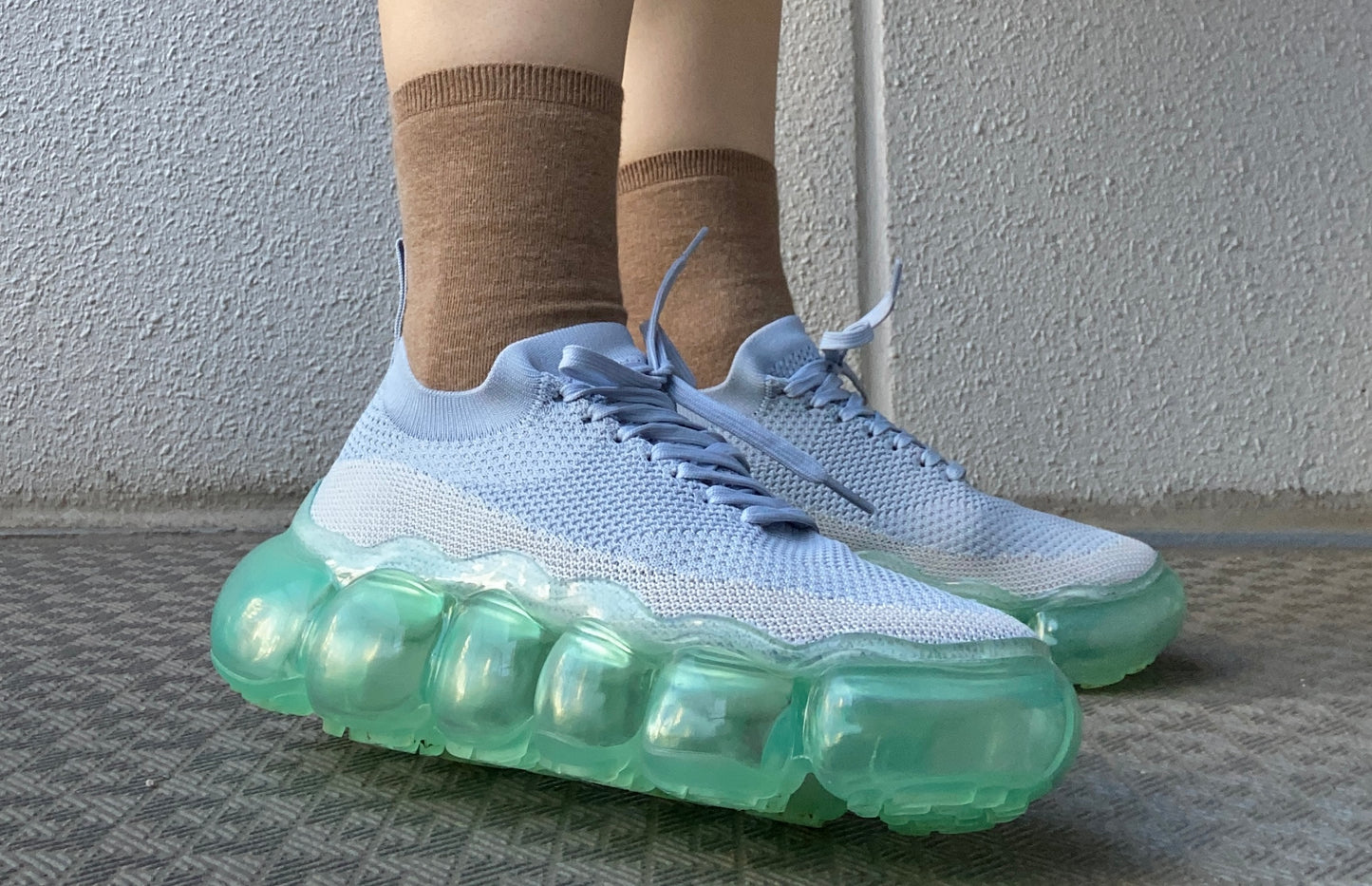 "Jewelry" Basic Shoes / Mint GrayBlue