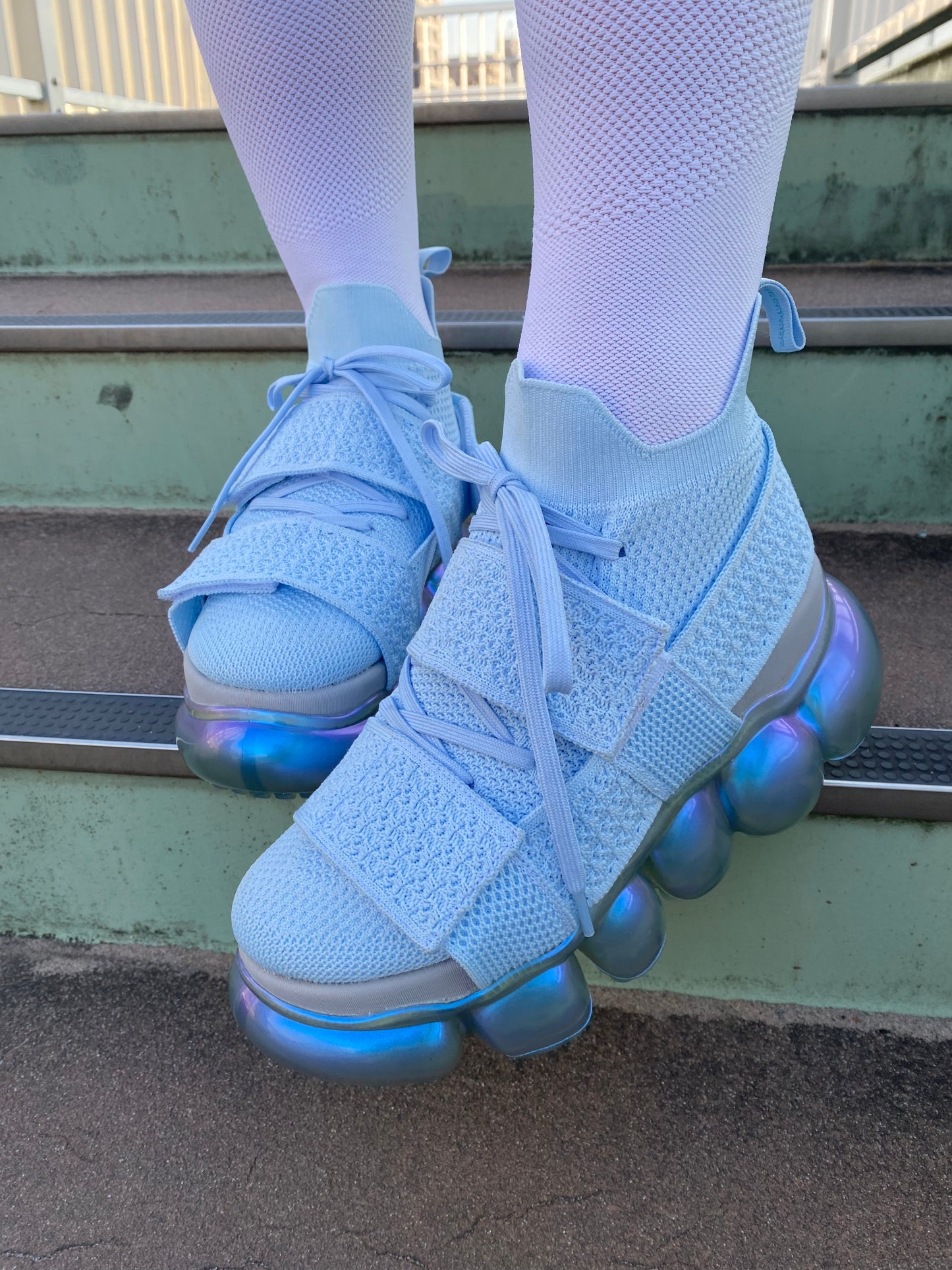 "Jewelry" High Shoes BeltCross / Aurora Light Blue