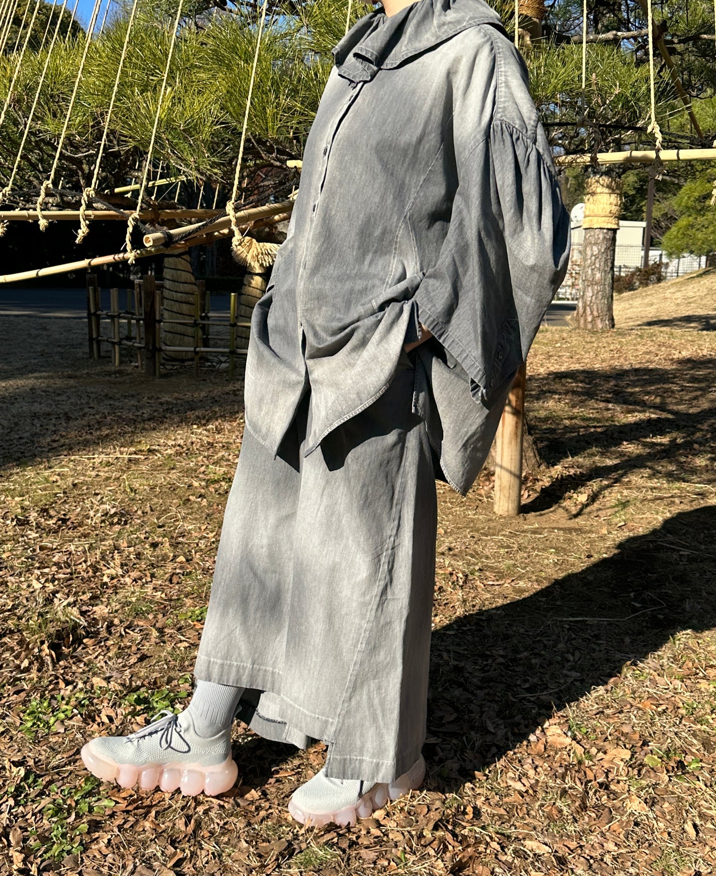「珠宝」基本款鞋/粉灰色