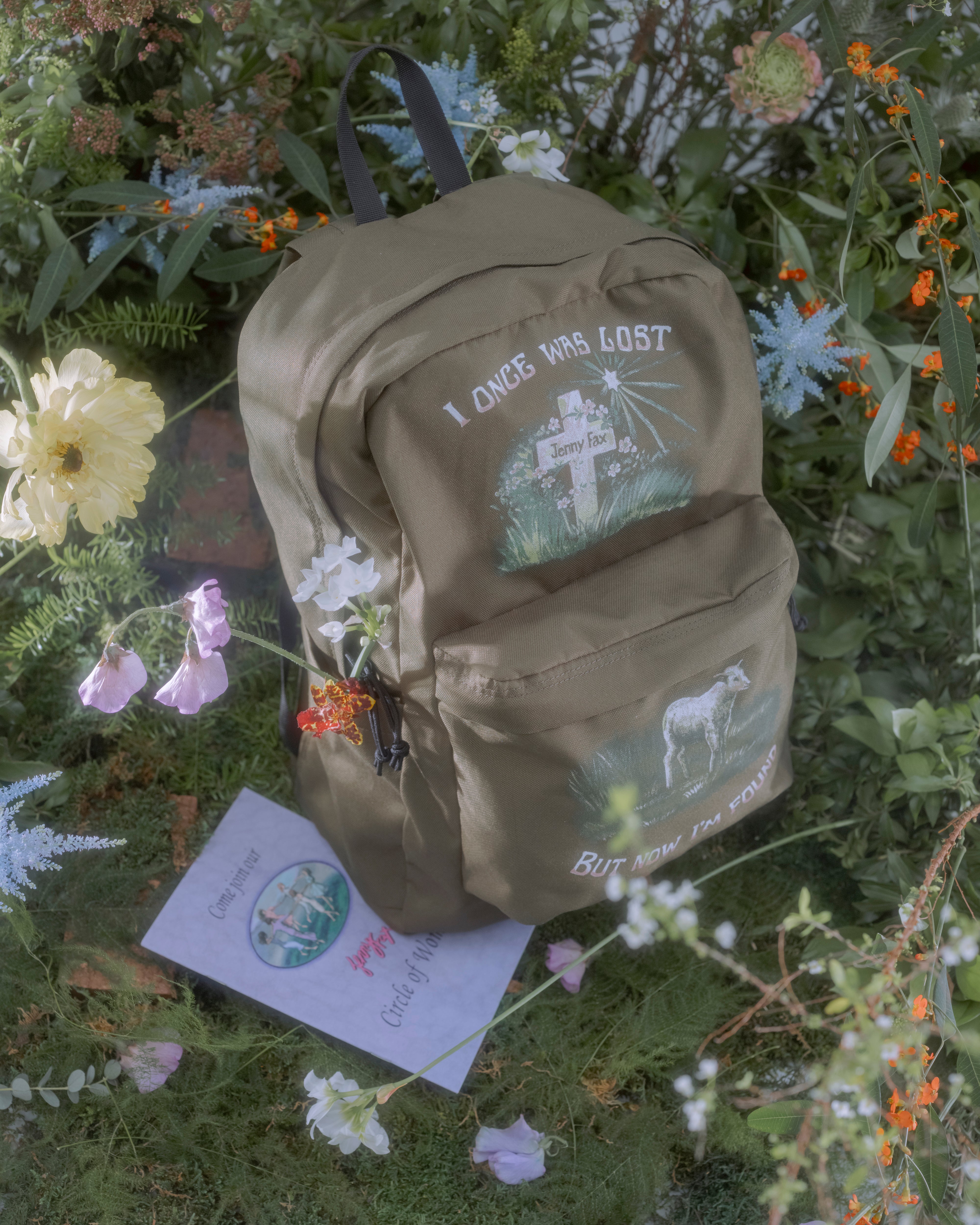 I'm Found Back Pack / Khaki｜MIKIOSAKABE&JennyFax公式ストア