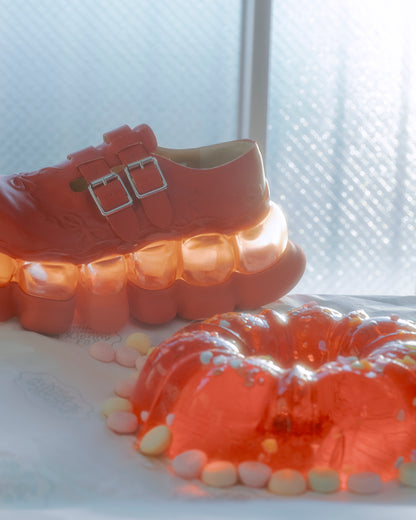 "Jewelry" Ark Emboss Mary Jane / Red