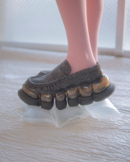 “珠宝”方舟牛仔乐福鞋/黑色