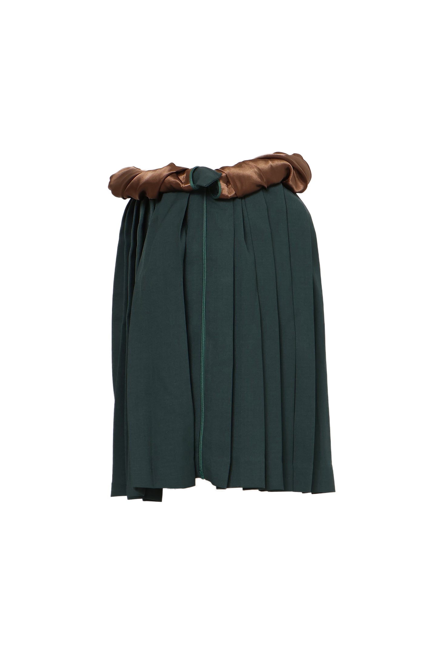 Twisted Pleats Skirt / Green
