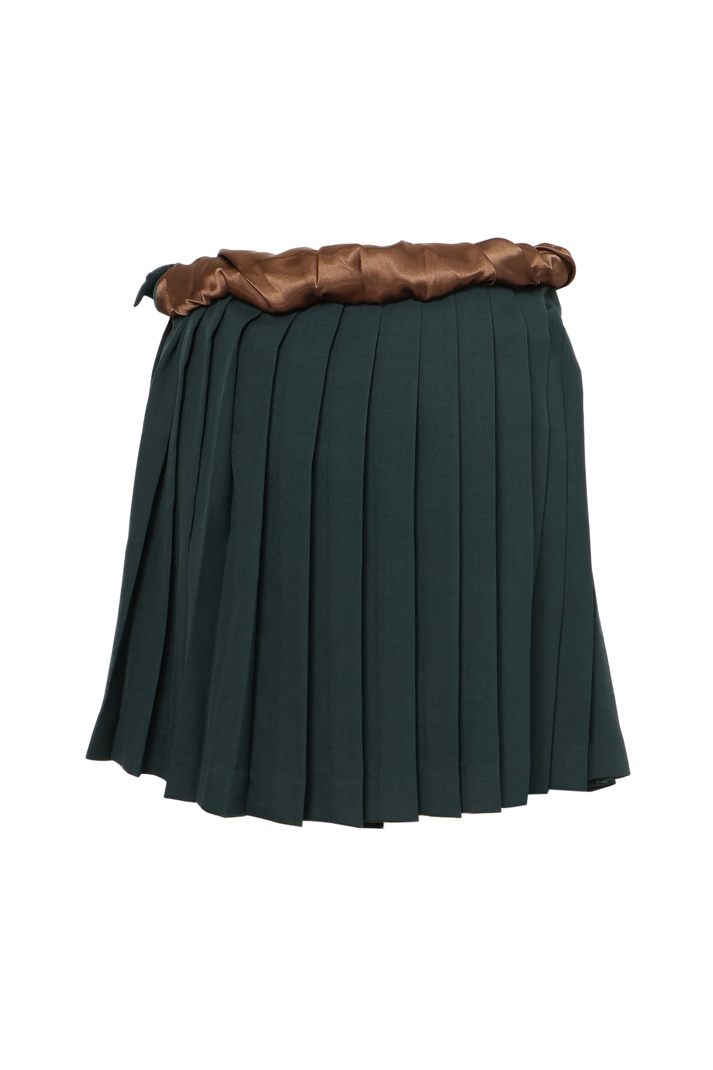 Twisted Pleats Skirt / Green